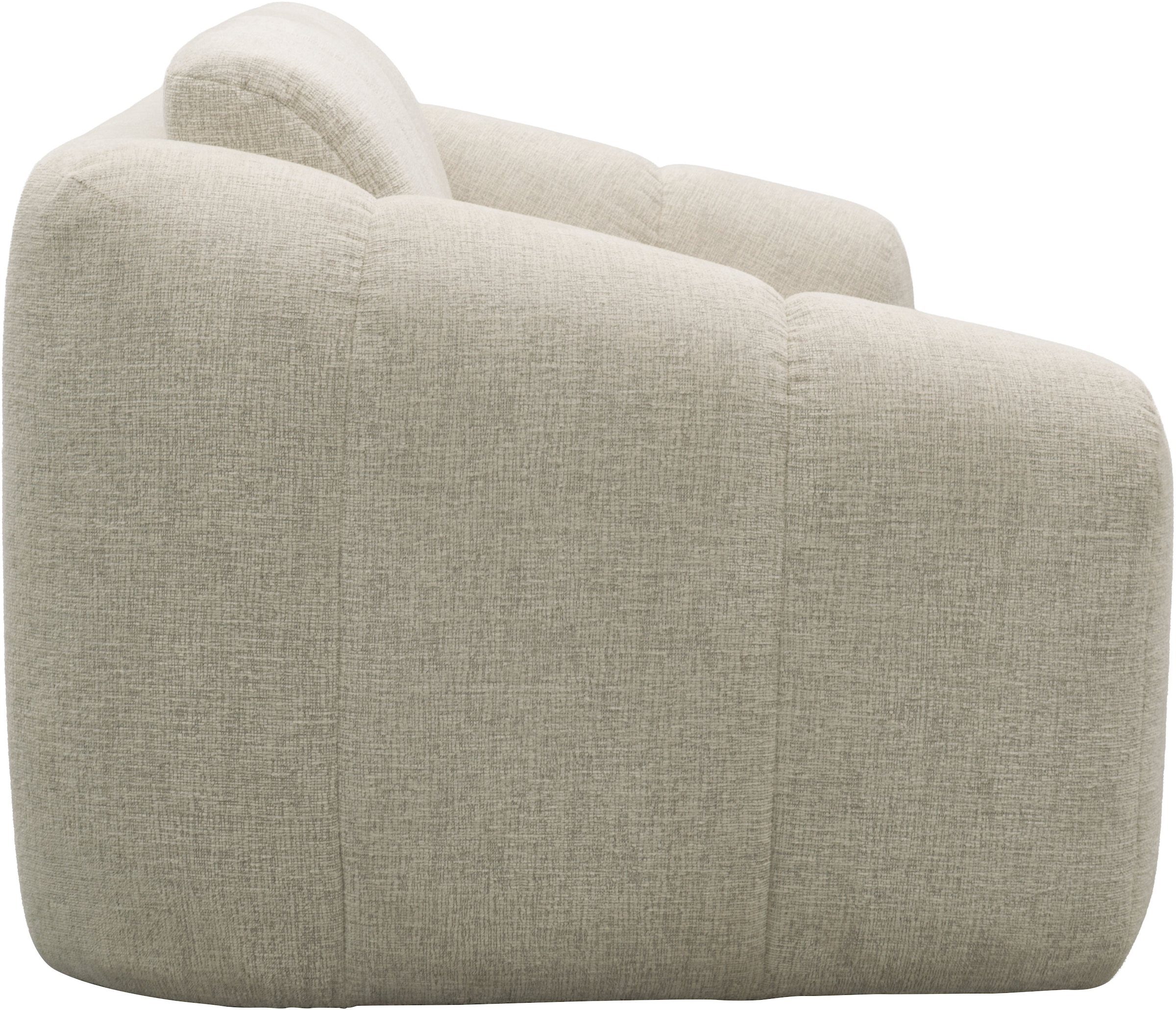 DOMO collection Schlafsofa »Lymra, 192 cm breit, organische Form mit vertikalen Absteppungen« Mit Schlaffunktion