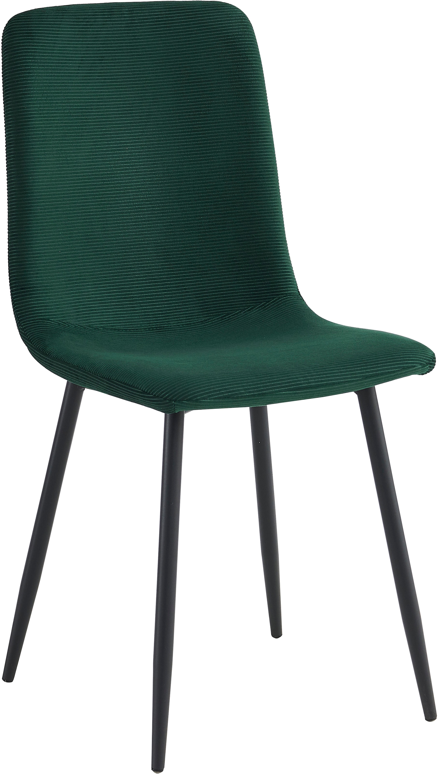 HELA Chaise à 4 pieds »LEIPZIG« (Set) 2 cuis4-Fuss,Rundrohrgestell konisch,Cordoptik,Sitzschale gespolstert