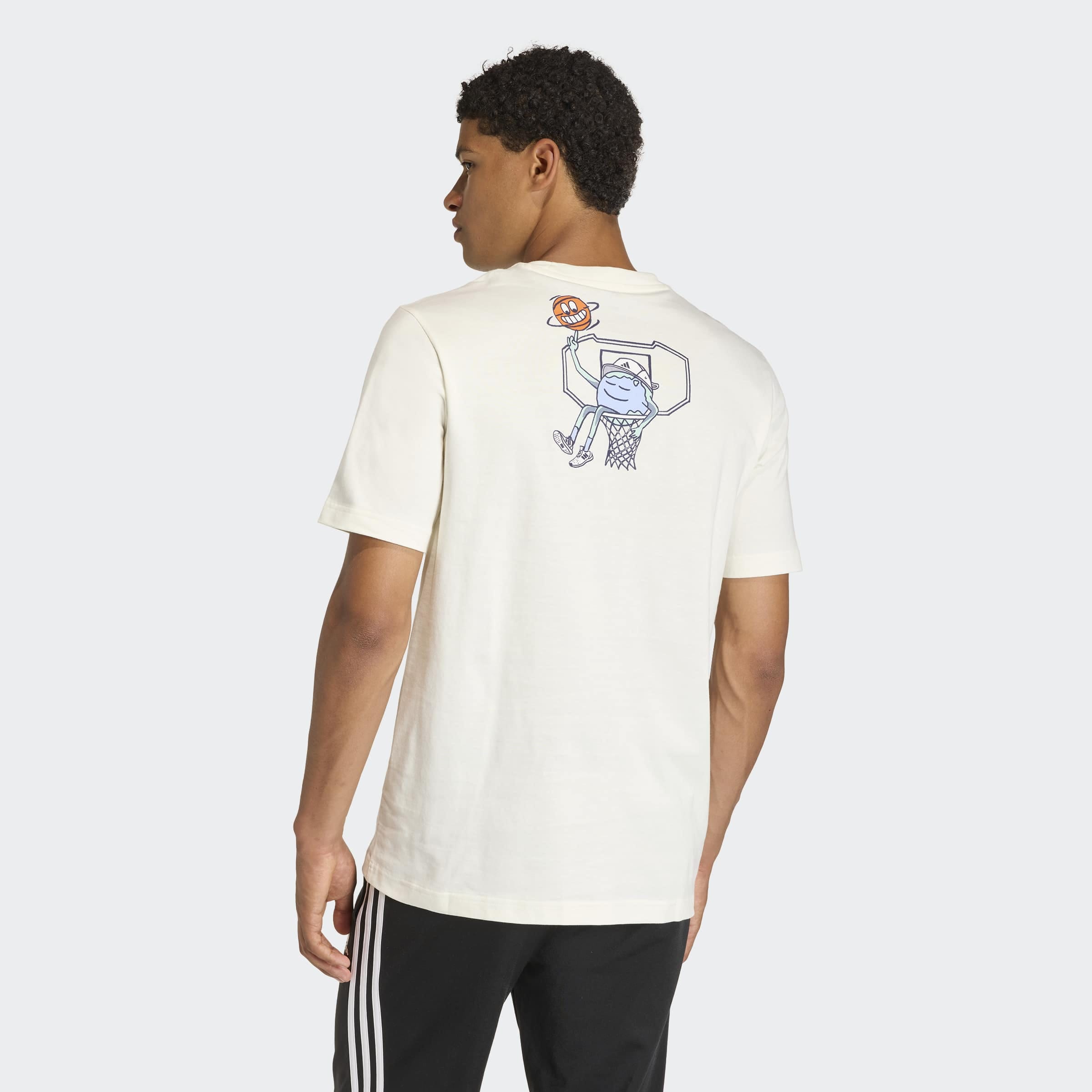 adidas Sportswear T-shirt »EARTH DAY GRAFIK« pour adultes, au style sportif, sans fermeture, en coton
