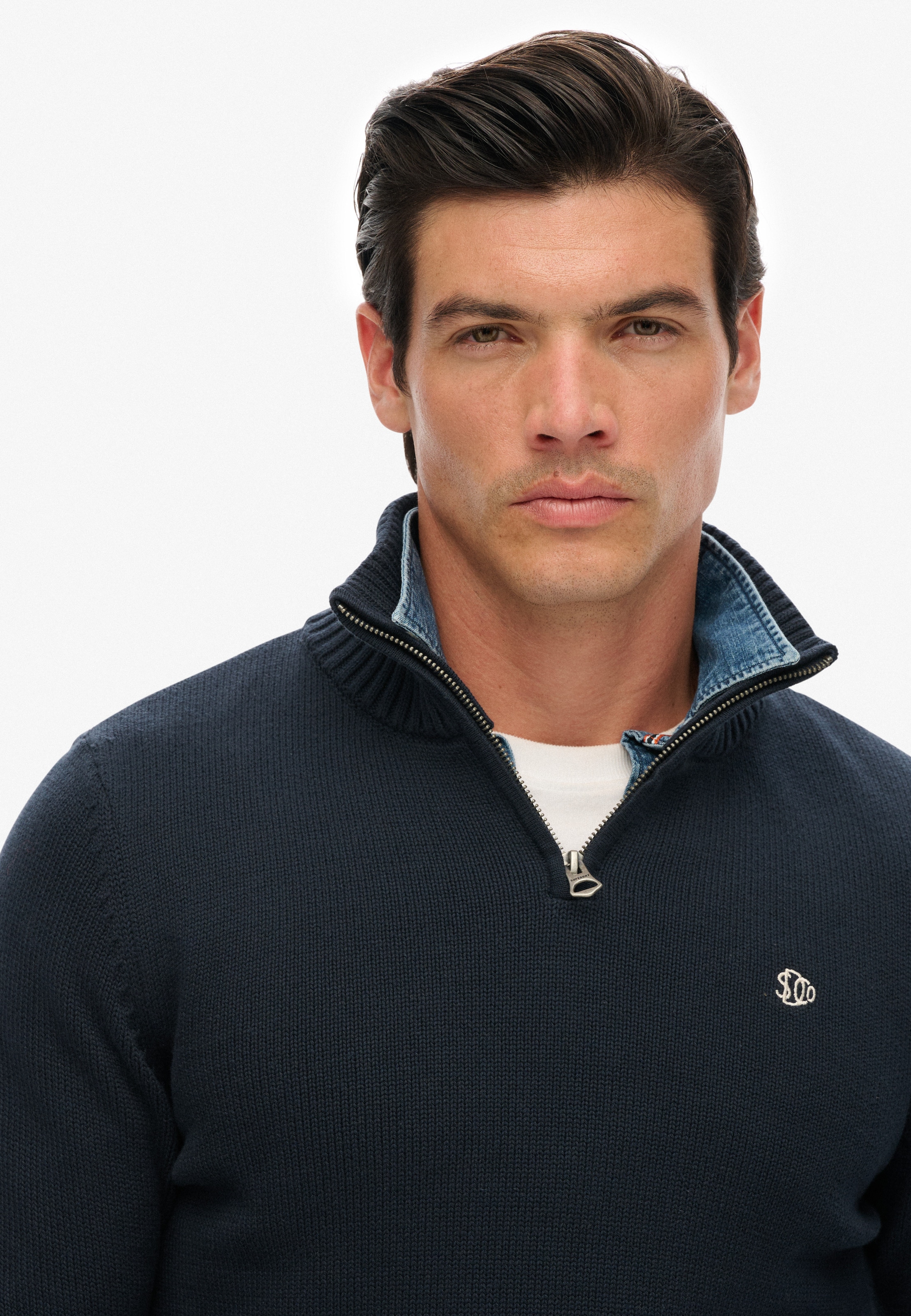 Superdry Strickpullover »COTTON KNIT HENLEY«