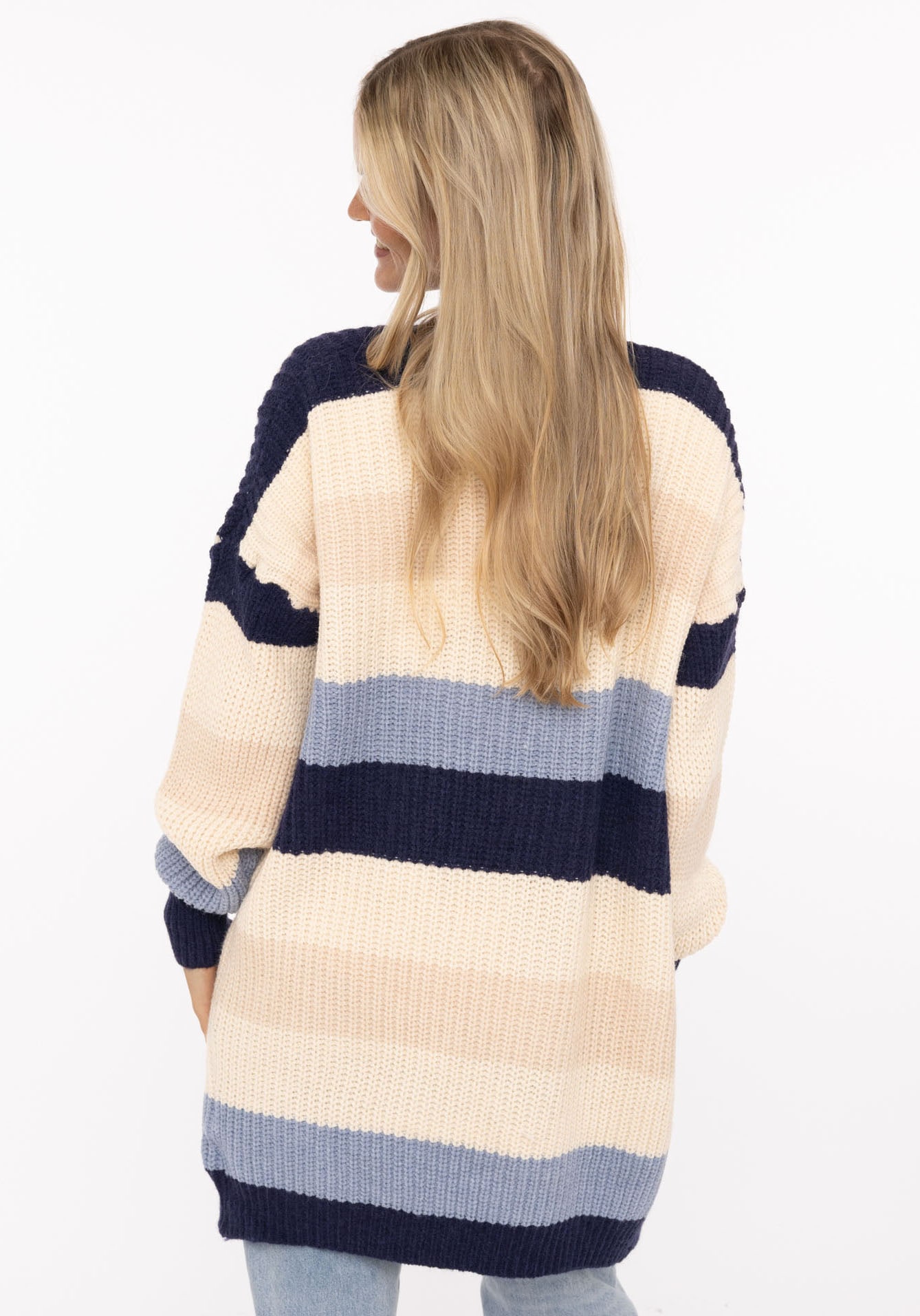 Zwillingsherz Veste en tricot »"Streifen"« mit Blockstreifen