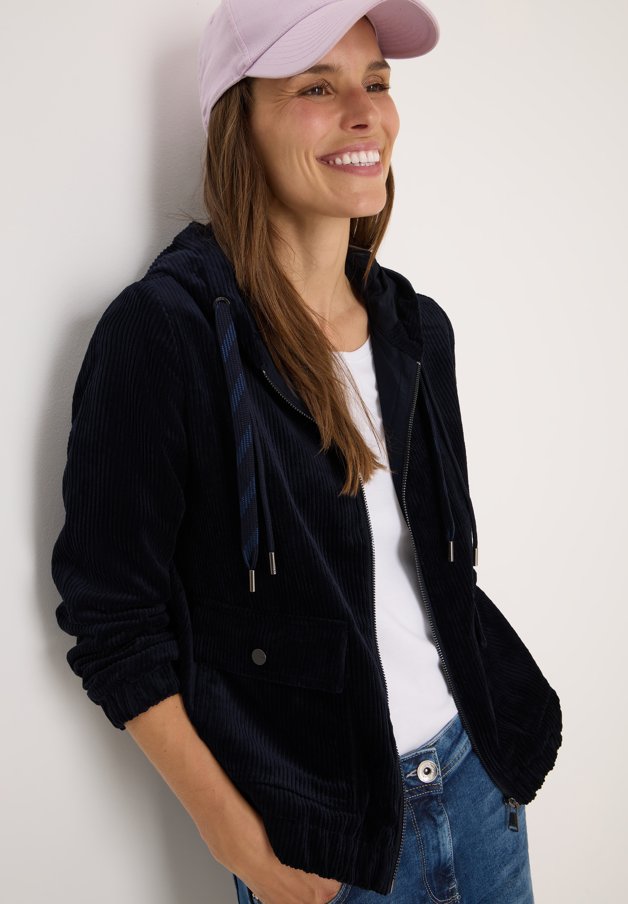 Cecil Cordjacke mit Kapuze mit Kapuze