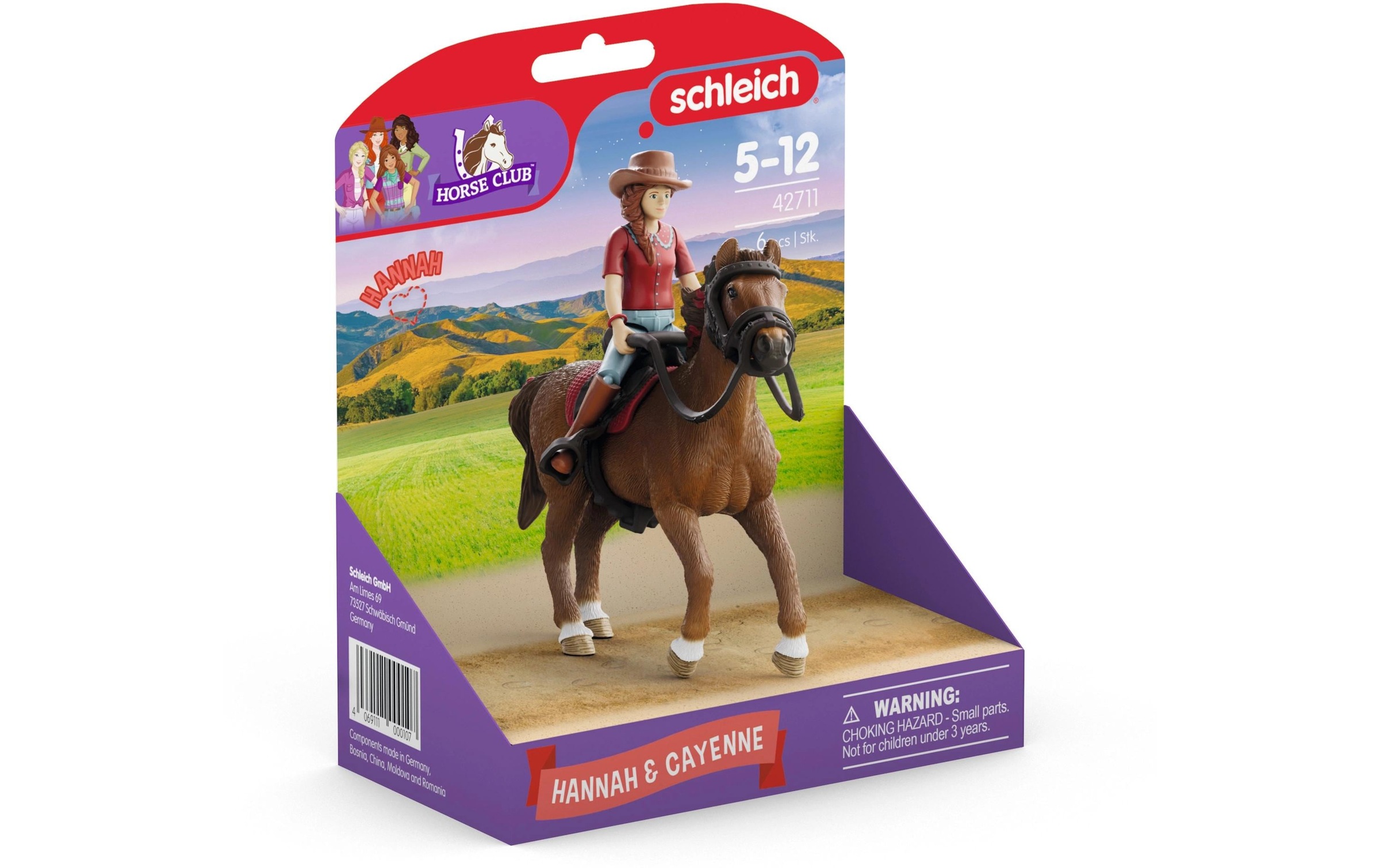 Schleich® Spielfigur »Horse Club Hannah & Cayenne«