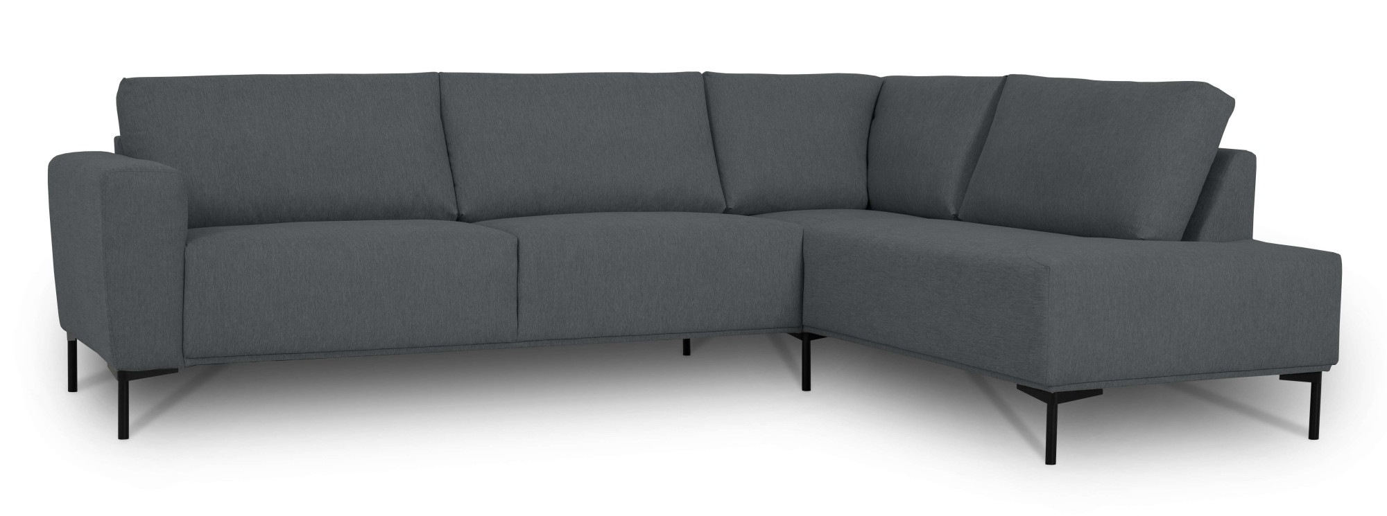 GOODproduct Ecksofa »Melby« Breite 275 cm, in einem weichen Struktur Stoff, lose Rückenkissen