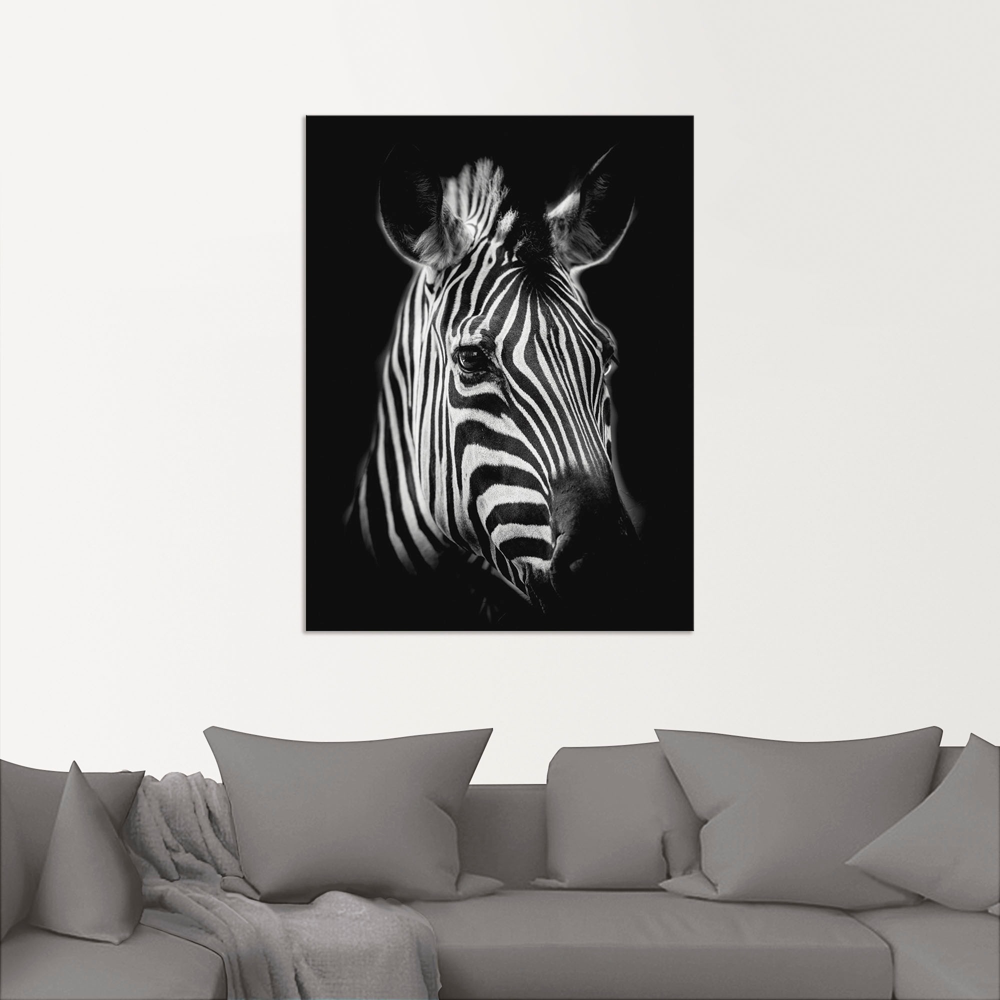 Artland Wandbild »Zebra« Zebra Bilder 1 Stk. tlg. als Alubild, Outdoorbild, Leinwandbild, Poster, Wandaufkleber