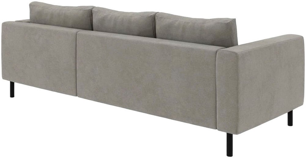 TRENDMANUFAKTUR Ecksofa »Amazing II, wahlw. mit Schlaffunktion & Bettkasten, Fuss schwarz« Recamiere beidseitig montierbar, L-Form,in Cord o. Struktur, B: 232 cm