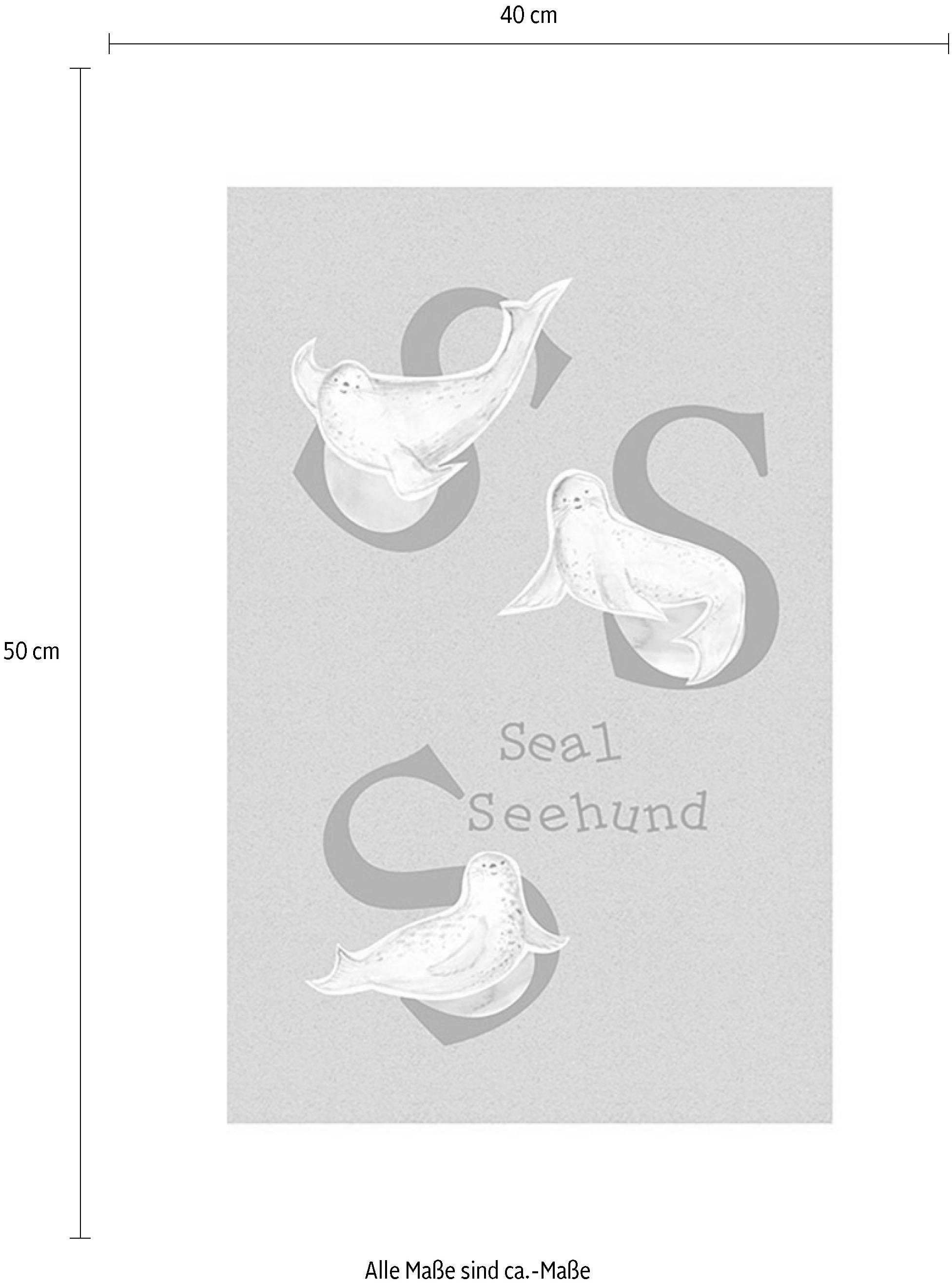 Komar Image »ABC Animal S« 1 cuis tlg. Wandbild zur Dekoration - ohne Rahmen