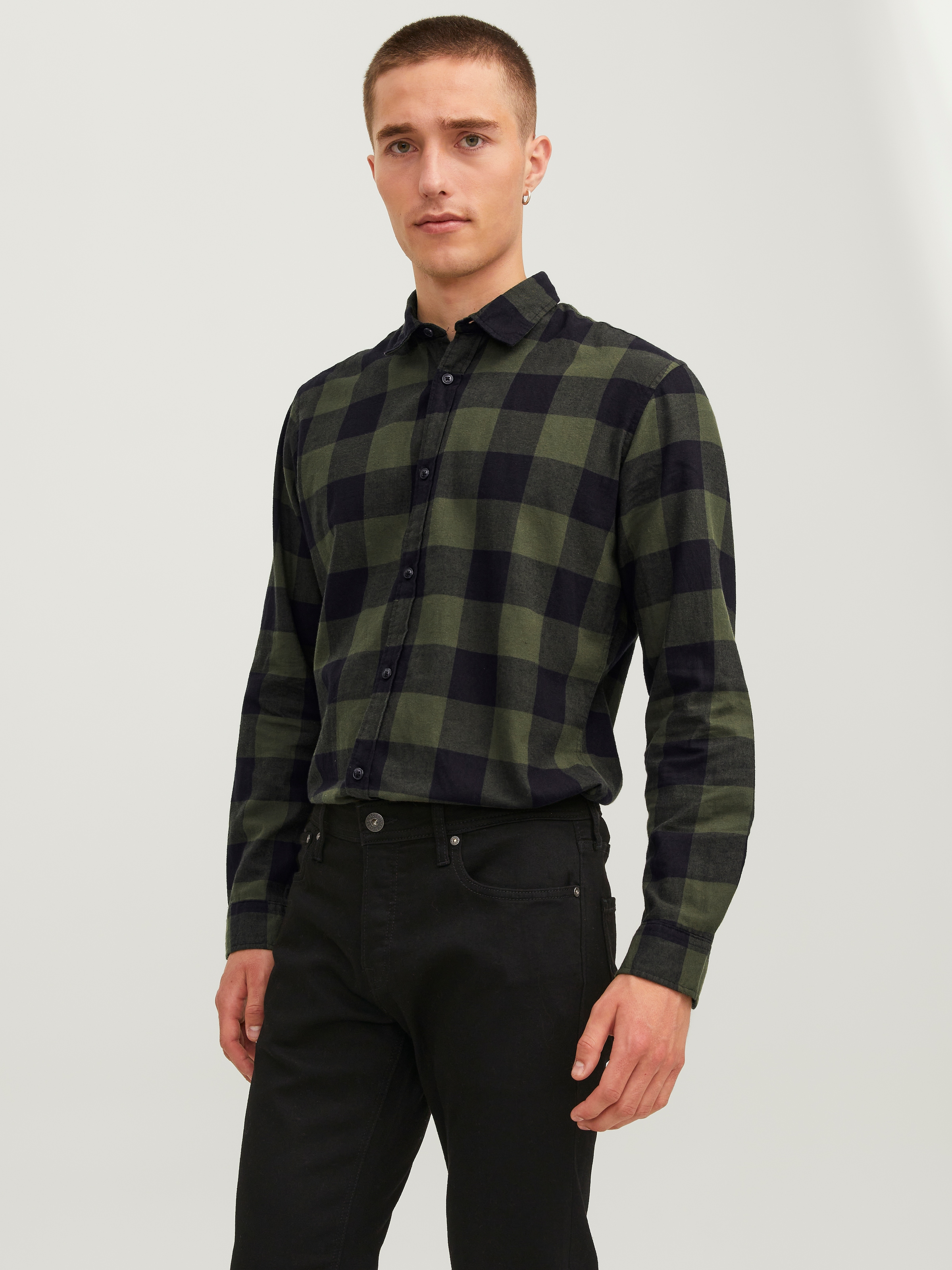 Jack & Jones Chemise à carreaux »JJ JJEGINGHAM TWILL SHIRT L/«