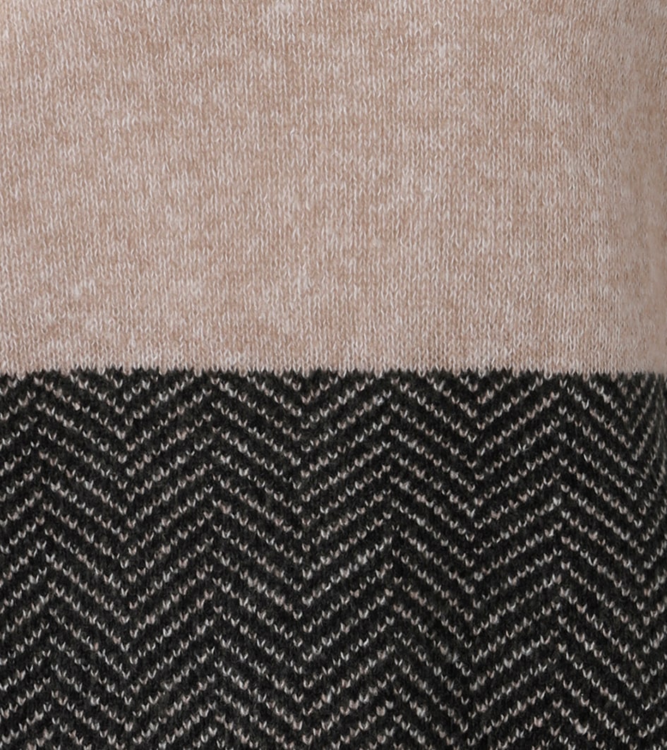 Aniston CASUAL Strickpullover im Colorblocking und Muster-Mix - NEUE KOLLEKTION