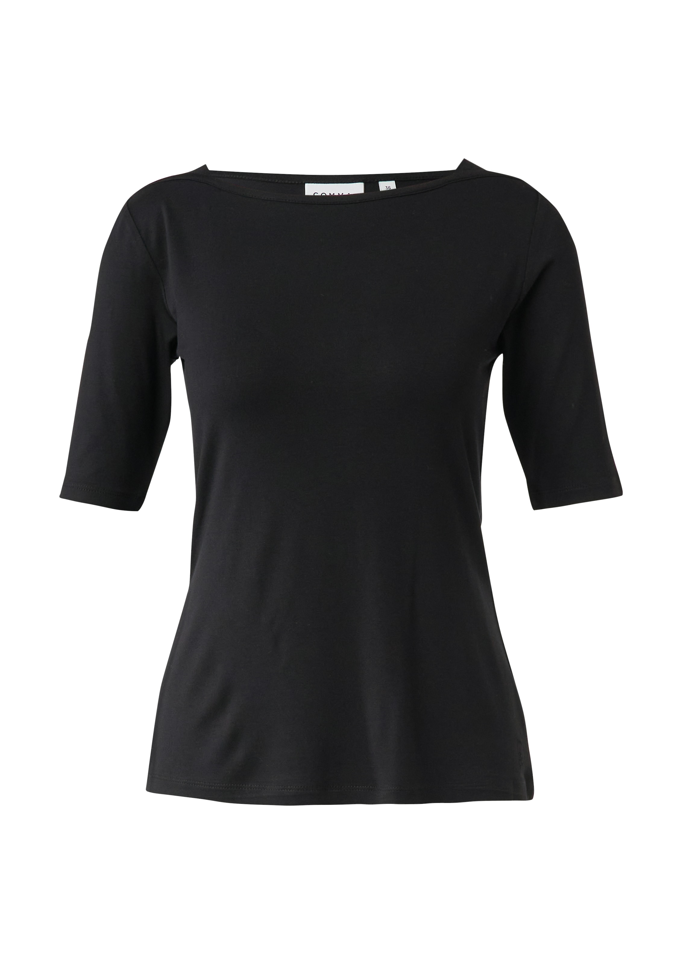 Comma T-Shirt halbarm, mit U-Boot.Ausschnitt