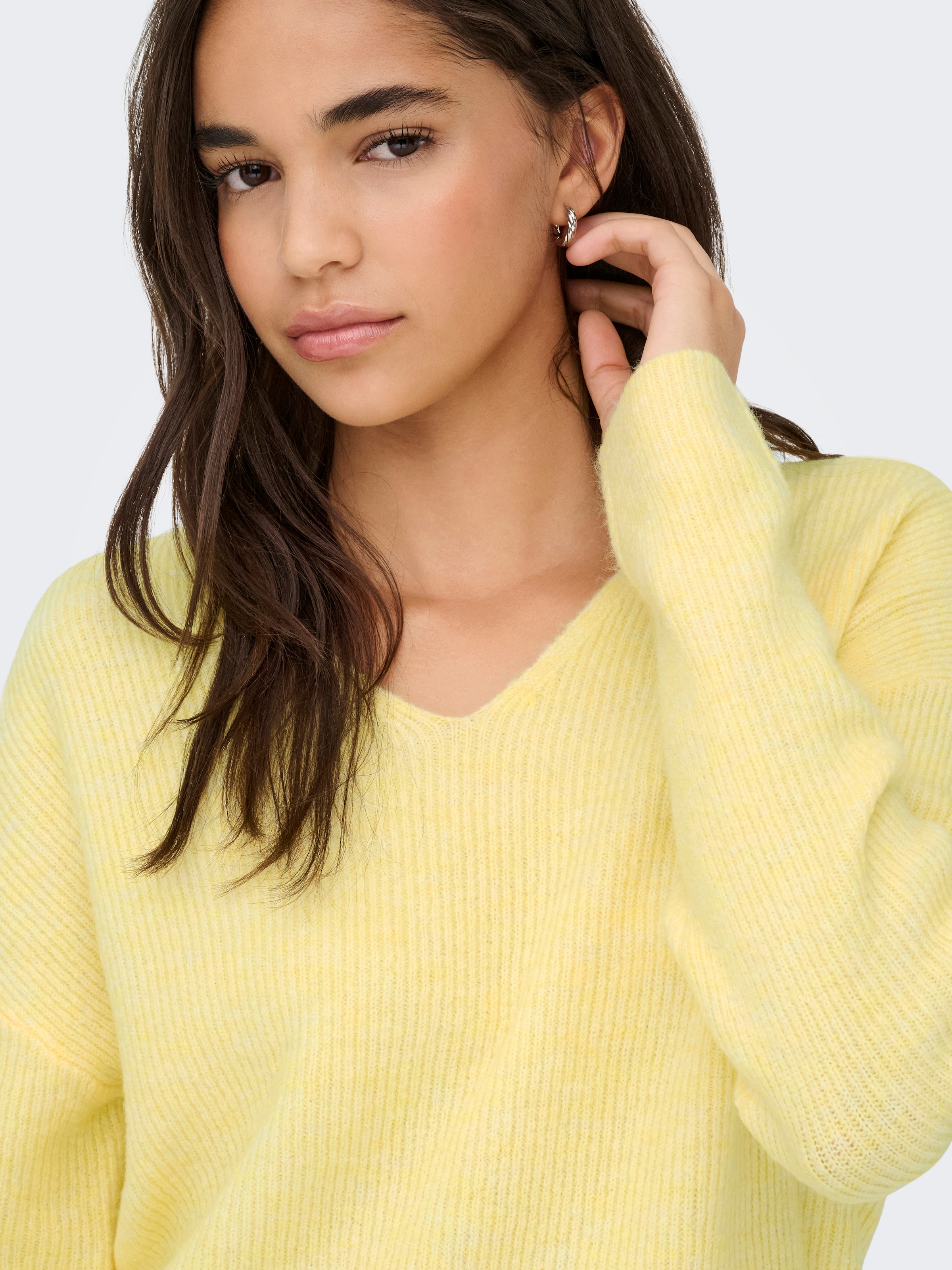 ONLY Pull col V »ONLCAMILLA V-NECK L/S PULLOVER KNT NOOS«