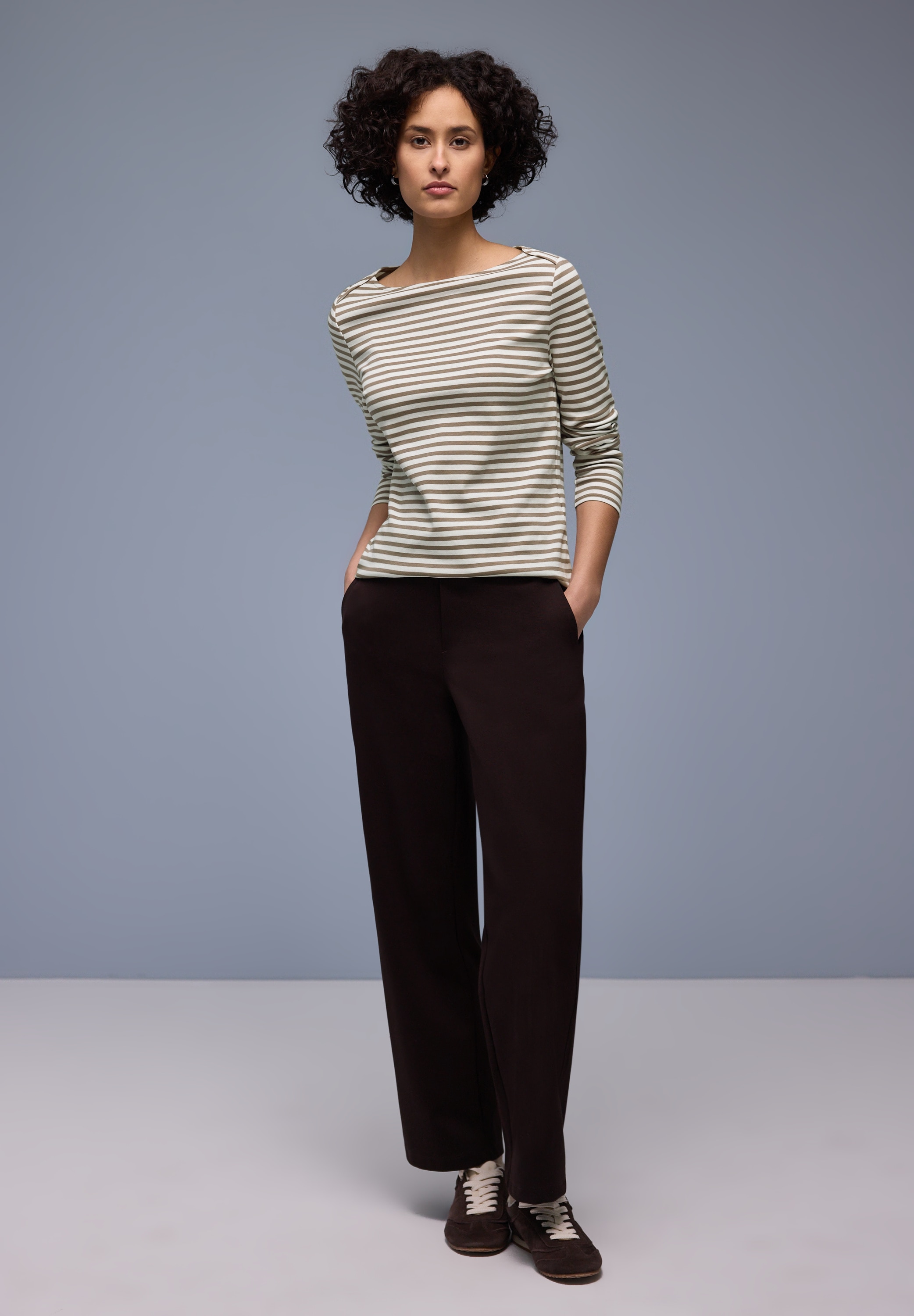 STREET ONE T-shirt à manches longues in Streifen-Optik