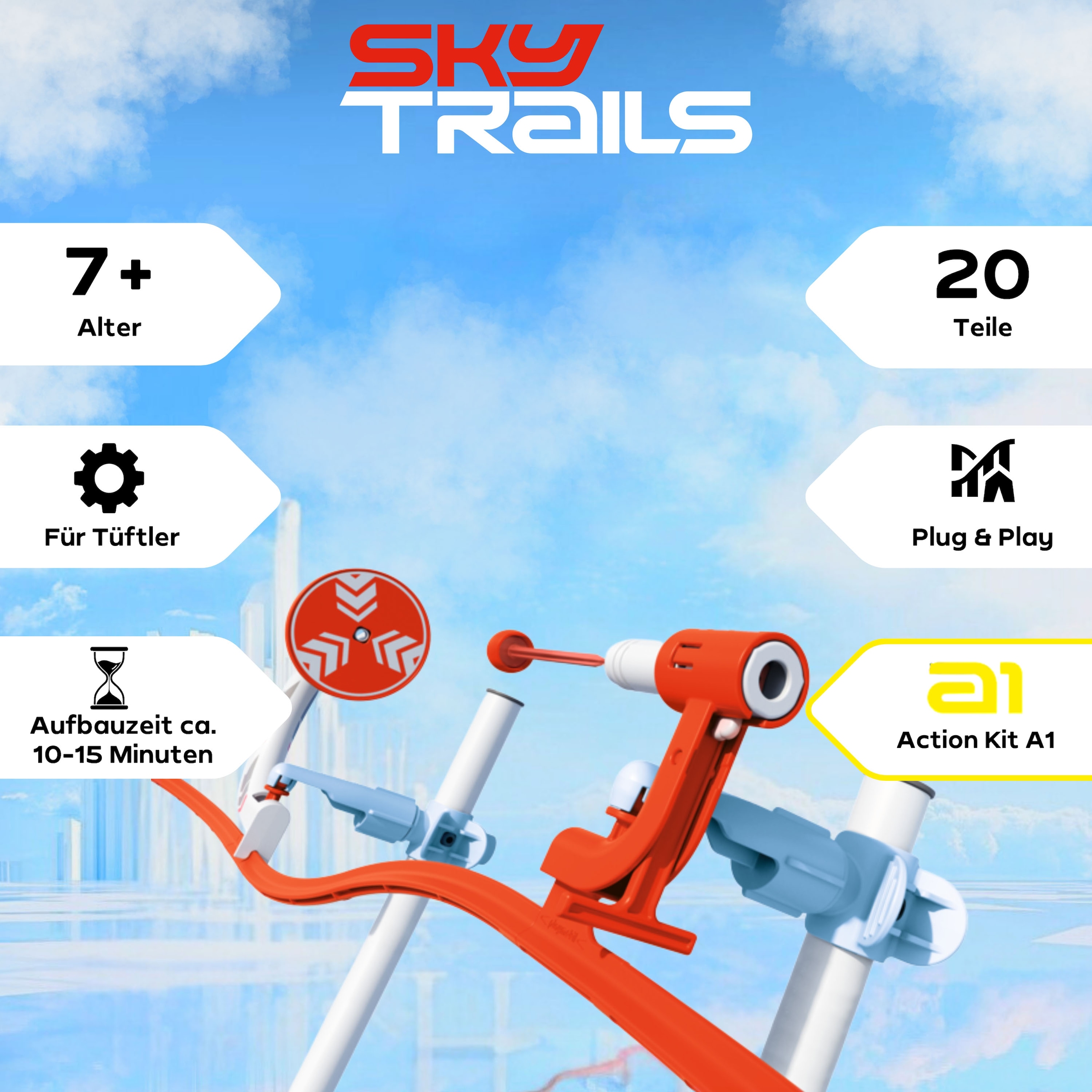 Playmobil® Jeu de construction »Track Blaster a1 (71973), Sky Trails« Made in Europe