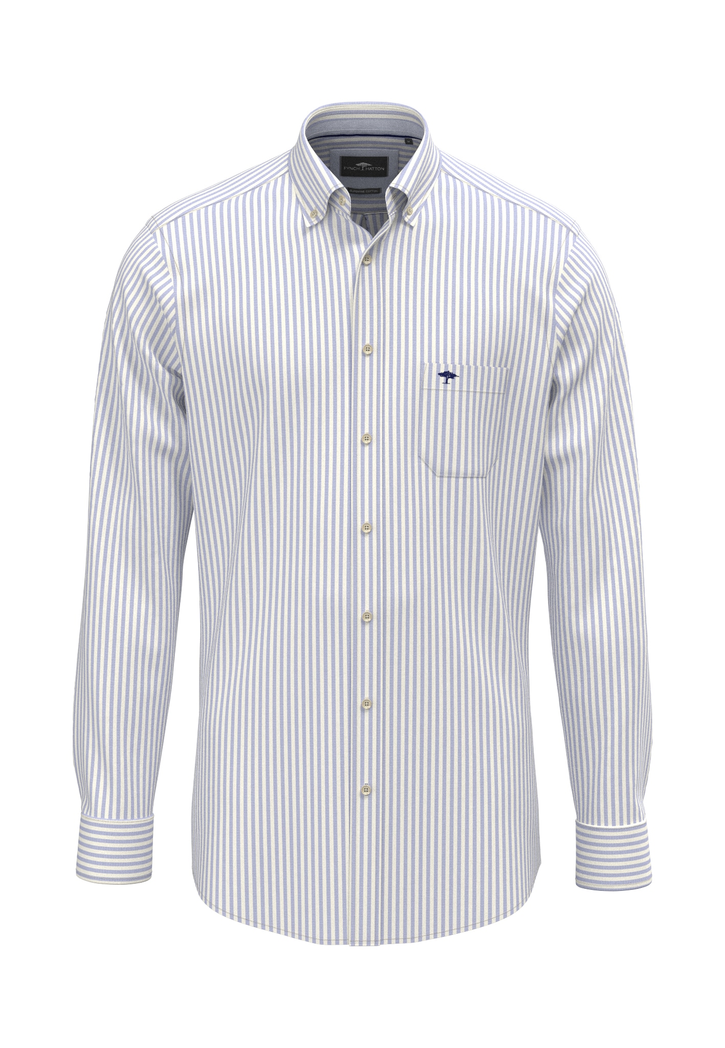 FYNCH-HATTON Chemise à manches longues avec col boutonné