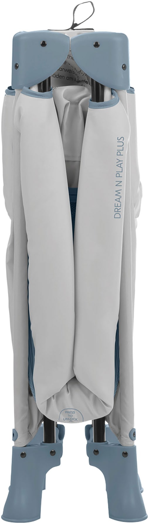 Hauck Baby-Reisebett »Dream N Play Plus, Dusty Blue« Vorderausstieg