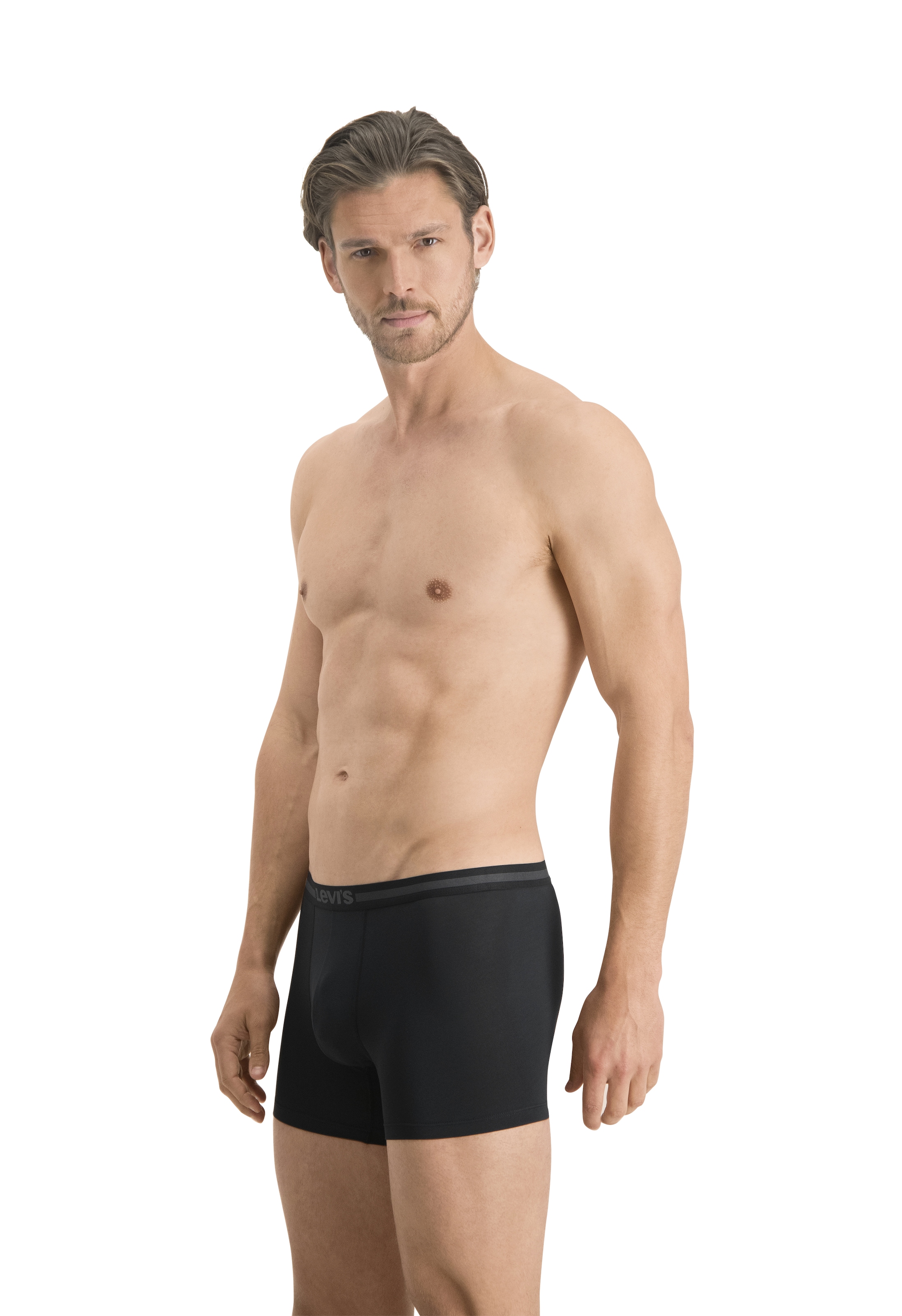 Levi's® Boxers »LEVIS MEN TENCEL BOXER BRIEF 2P« Packung, 2er Pack, 2 cuis mit breitem Logobund