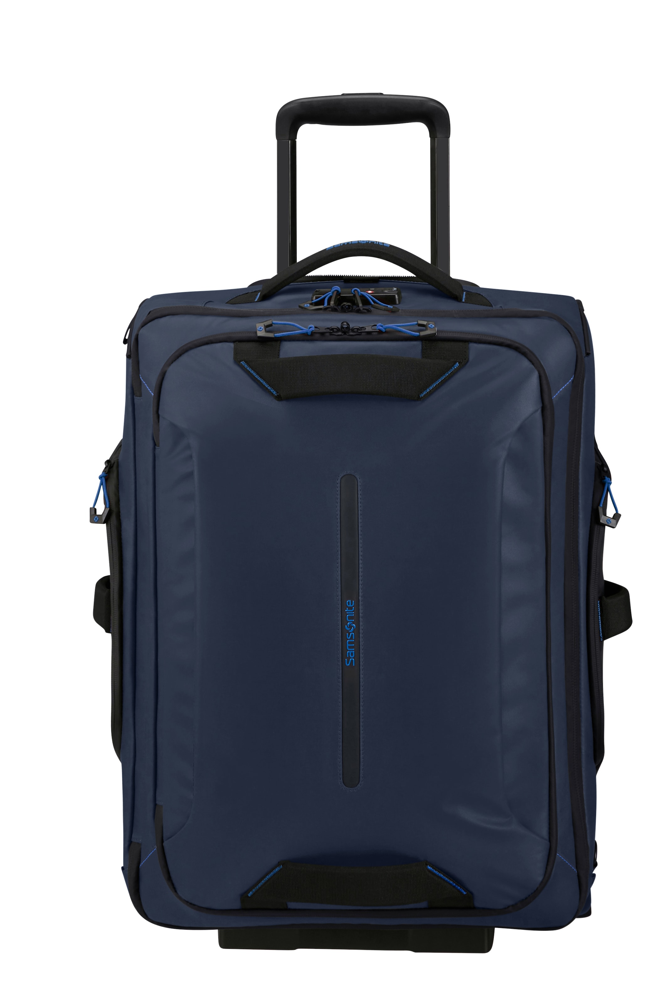 Samsonite Trolley à bagages souples »Prodiver 55« 51 litre 2 Rollen en nylon robuste, avec poche latérale pratique, avec housse de pluie