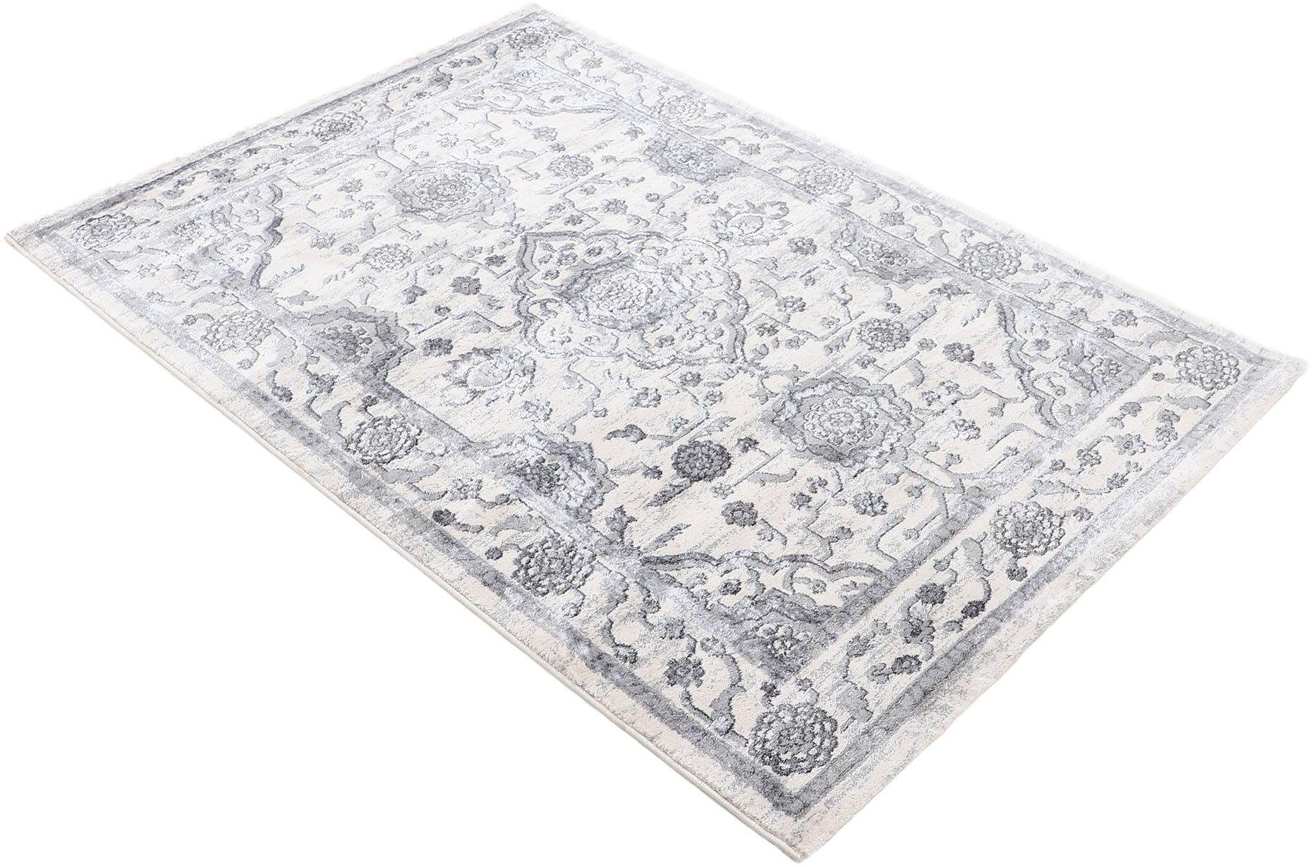 carpetfine Tapis »Holy« Rectangulaire 8 mm Höhe Vintage-Seiden-Optik, Wohnzimmer