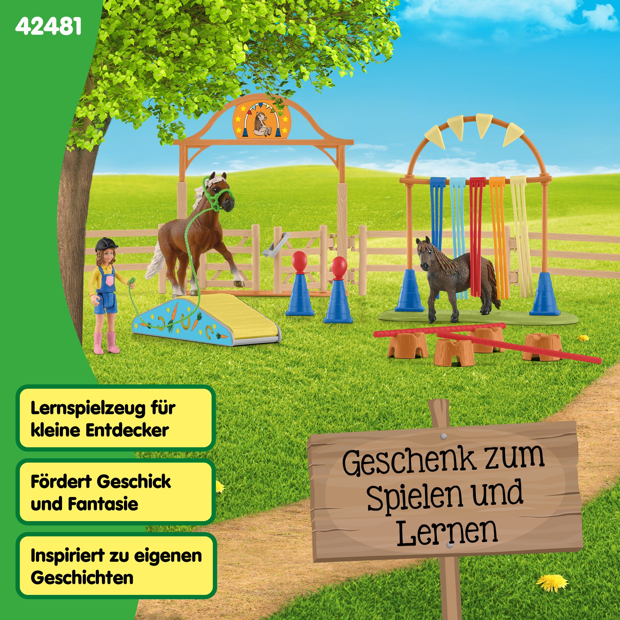 Schleich® Monde de jeu »FARM WORLD, Pony Agility Training (42481)«
