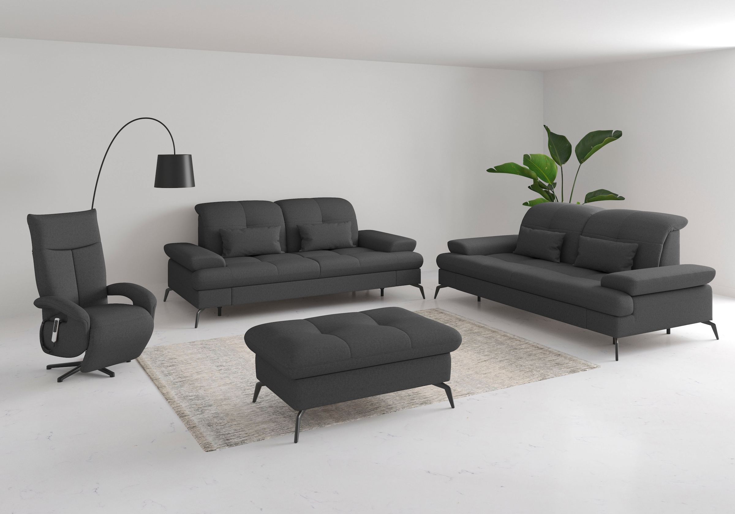 sit&more 2,5-places »Amica,  inkl. Sitztiefenverstellung und Armteilverstellung« wahlweise mit Kopfteilverstellung und Bettfunktion