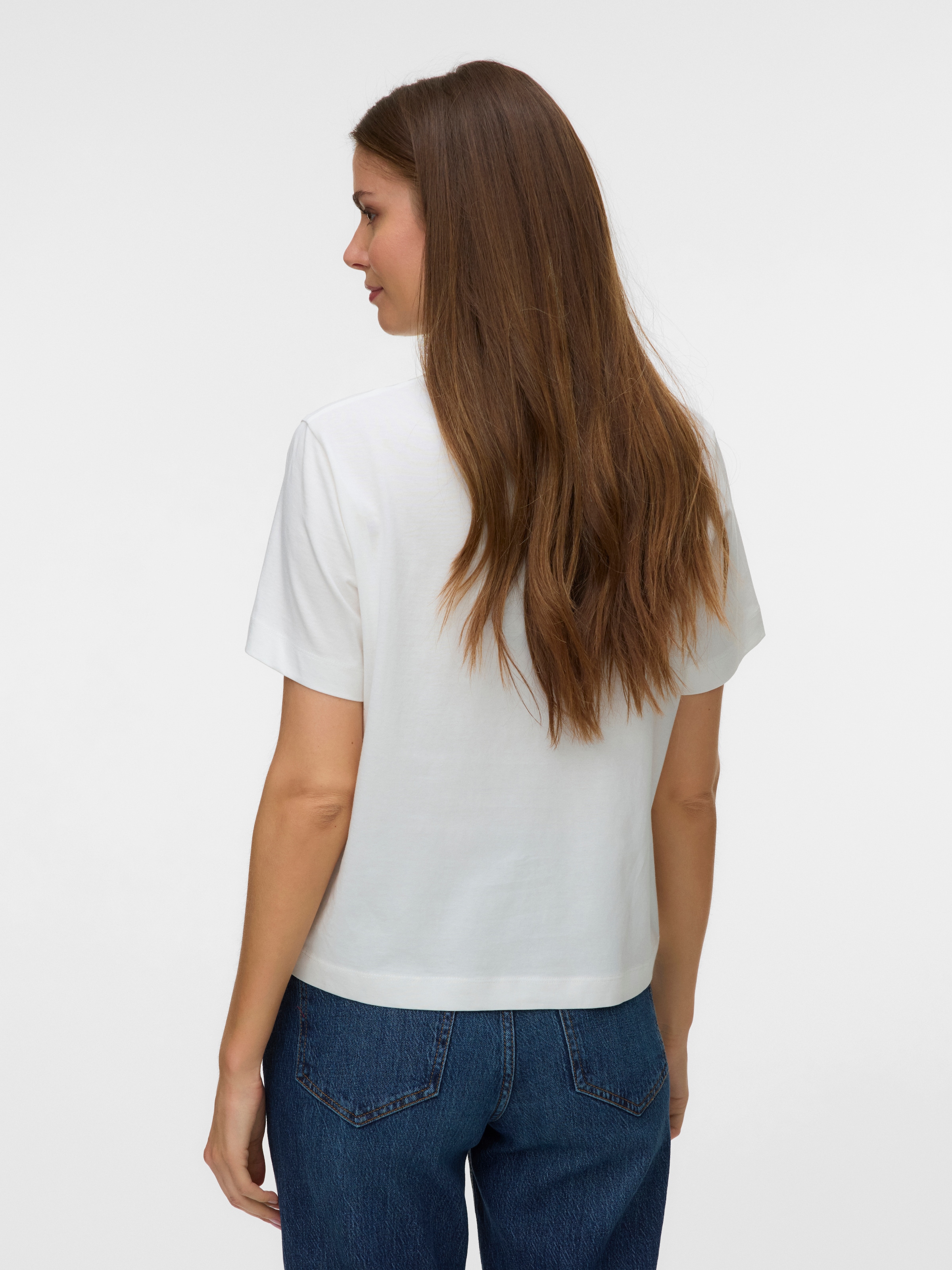 Vero Moda T-shirt »VMGINA METTE SS TOP BOX JRS« Coton