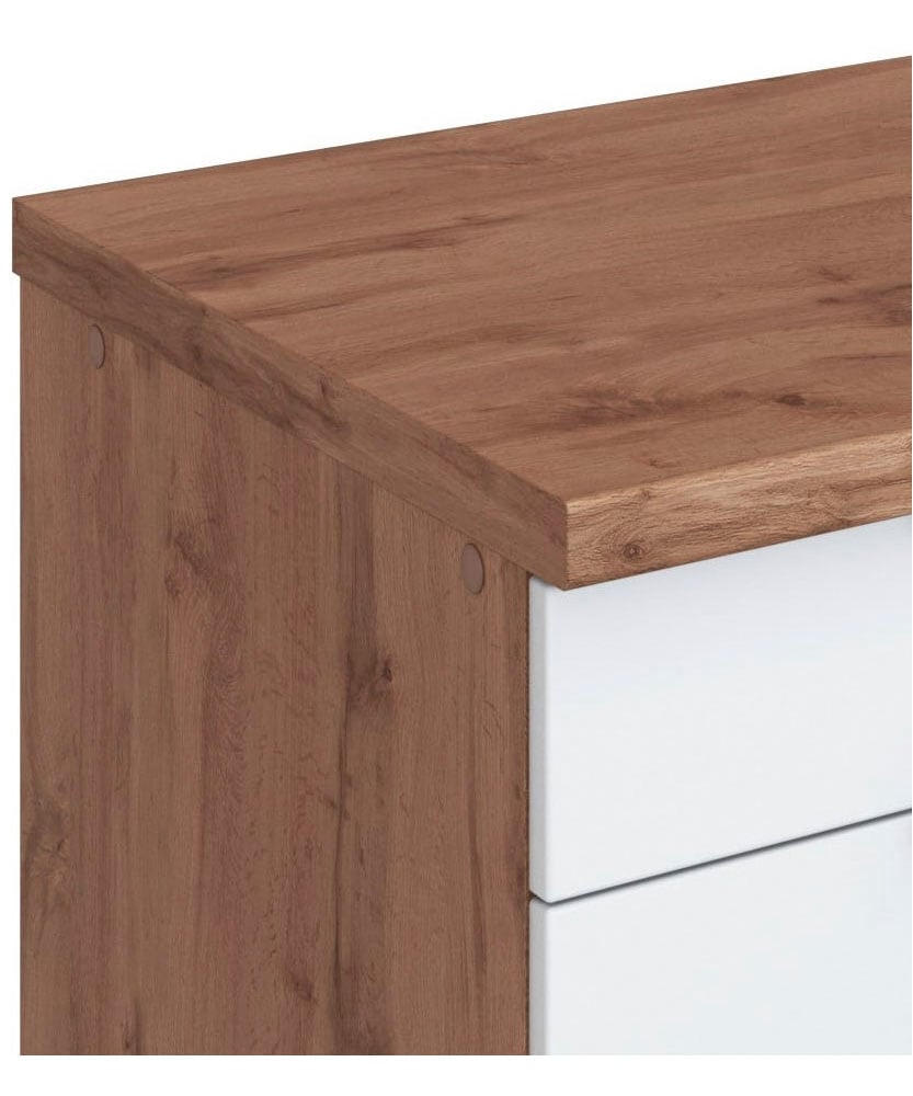KOCHSTATION Ilot de cuisine »KS-Luhe, Breite 153 cm, mit Flaschenregal« façades MDF, plan de travail épaisseur 38mm