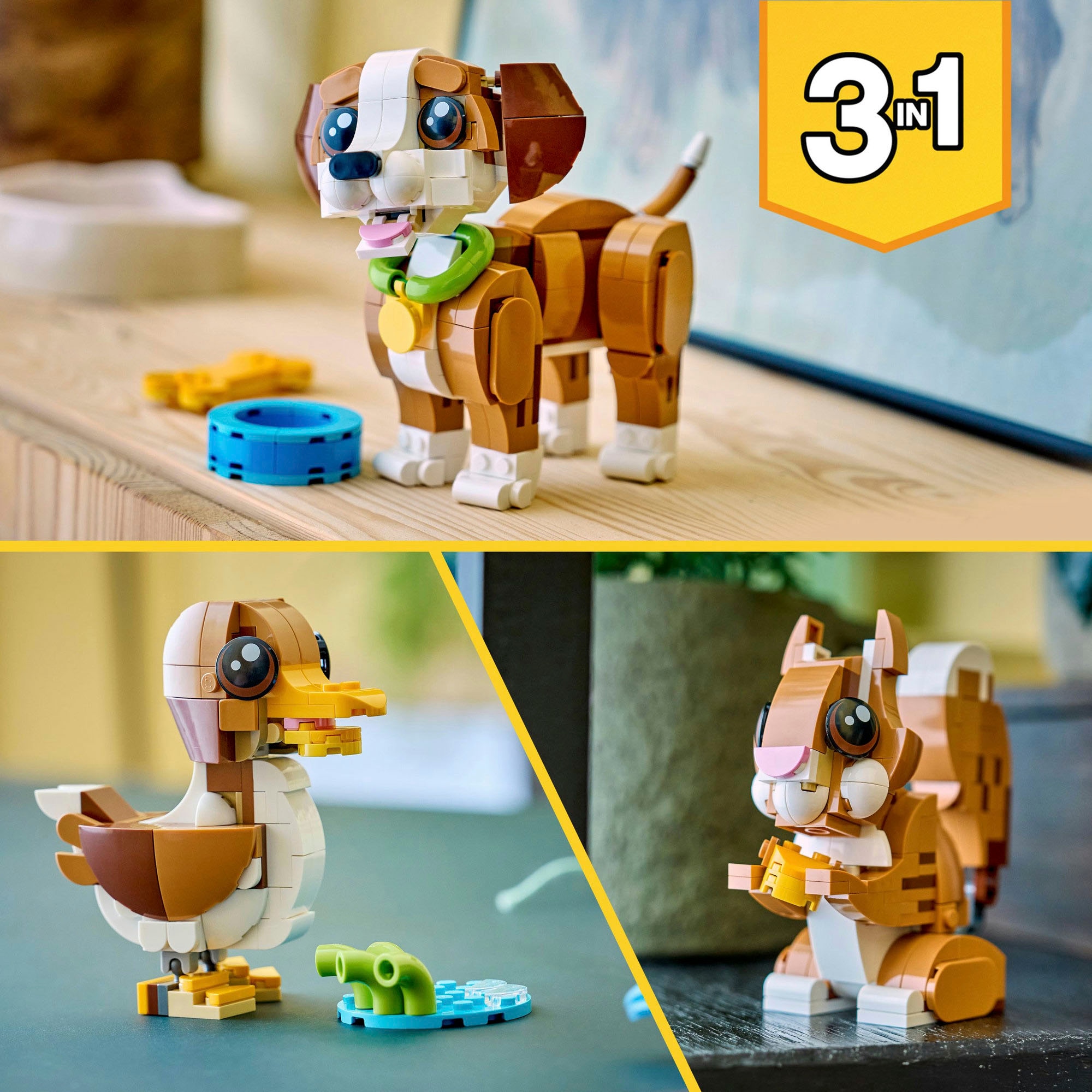 LEGO® Pions de construction »Niedliche Tiere: Verspielter Welpe (31382), LEGO Creator« Made in Europe
