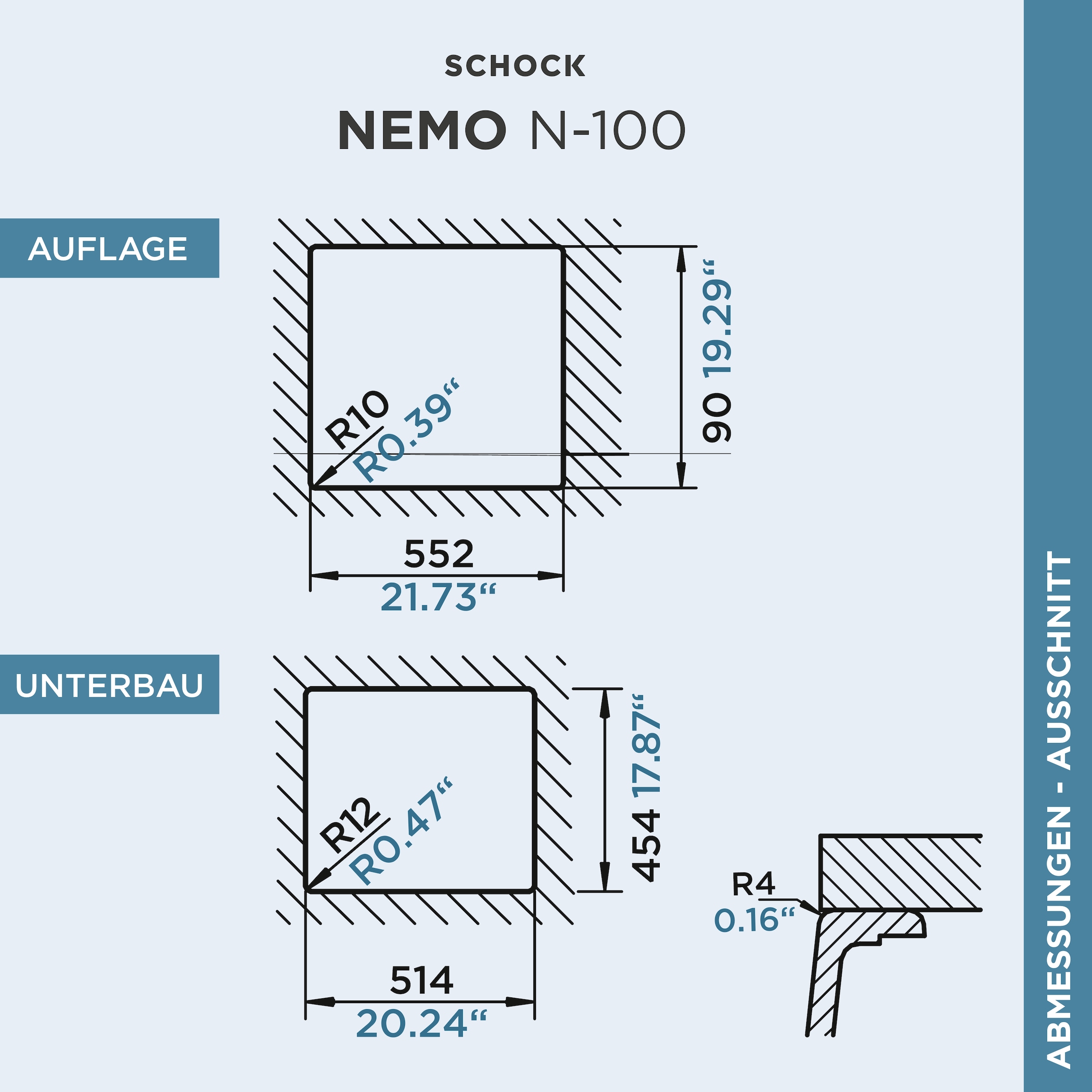 Schock Évier en granit »Oslo«