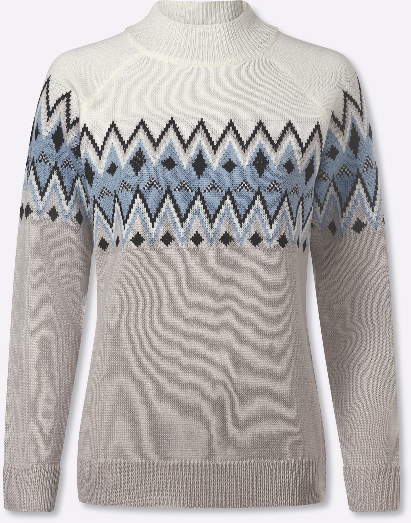 Classic Basics Pull à col montant »Langarm-Pullover«