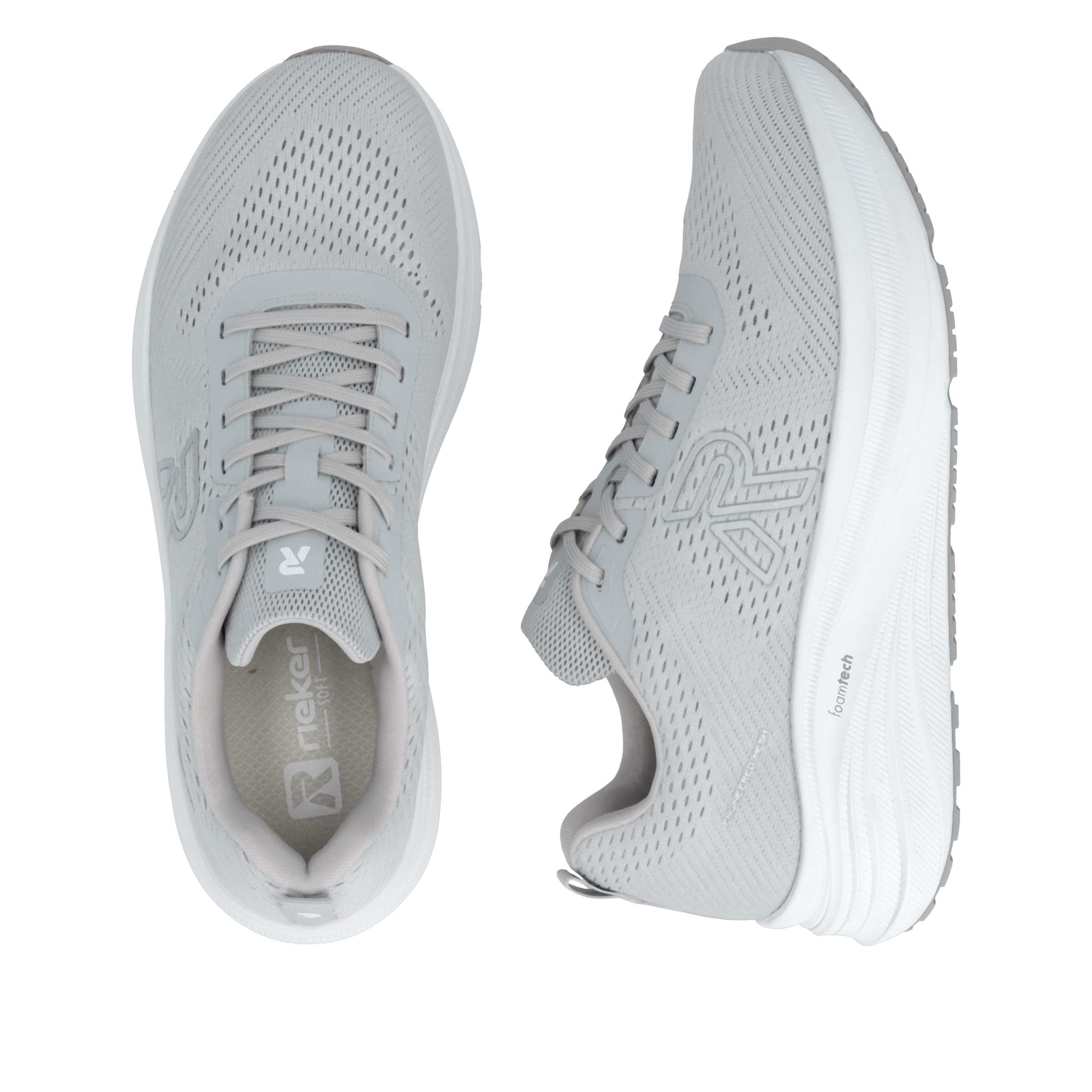 RIEKER Sport Baskets à plateforme  Sneaker de loisirs, chaussure basse, chaussure à lacets avec plateforme