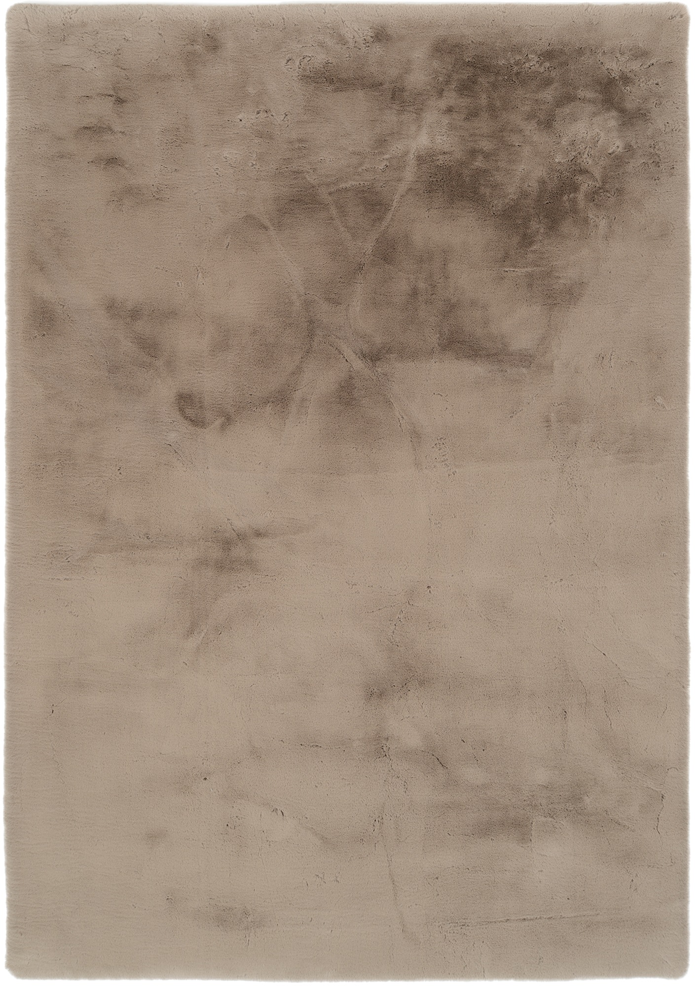 OCI DIE TEPPICHMARKE Teppich »ALISSA« rund 38 mm Höhe Kuschelig weicher Flor, Kaninchen Fell Haptik, getuftet