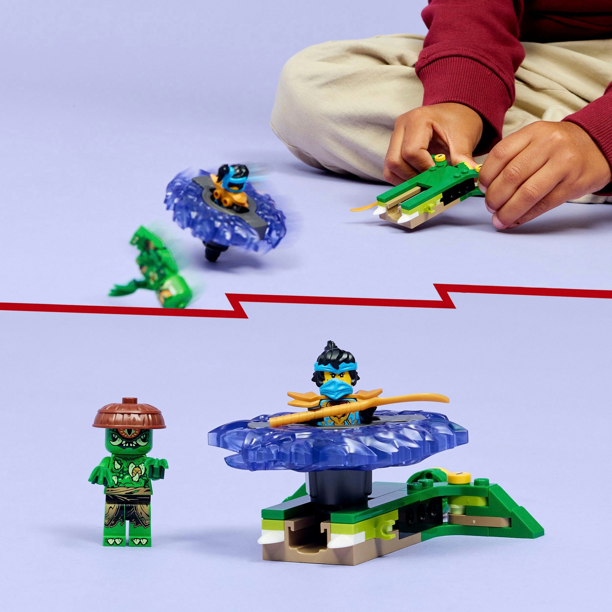 LEGO® Pions de construction »Nya vs. Mutationsmonster-Spinner (71849), LEGO Ninjago«