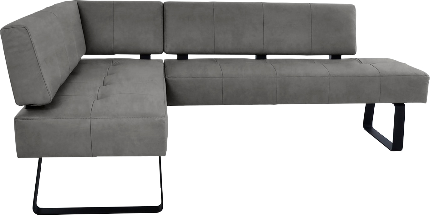 K+W Komfort & Wohnen Banc d'angle »Spider II« couture assise, confortable grâce à la construction sandwich, 2 dimensions réglables