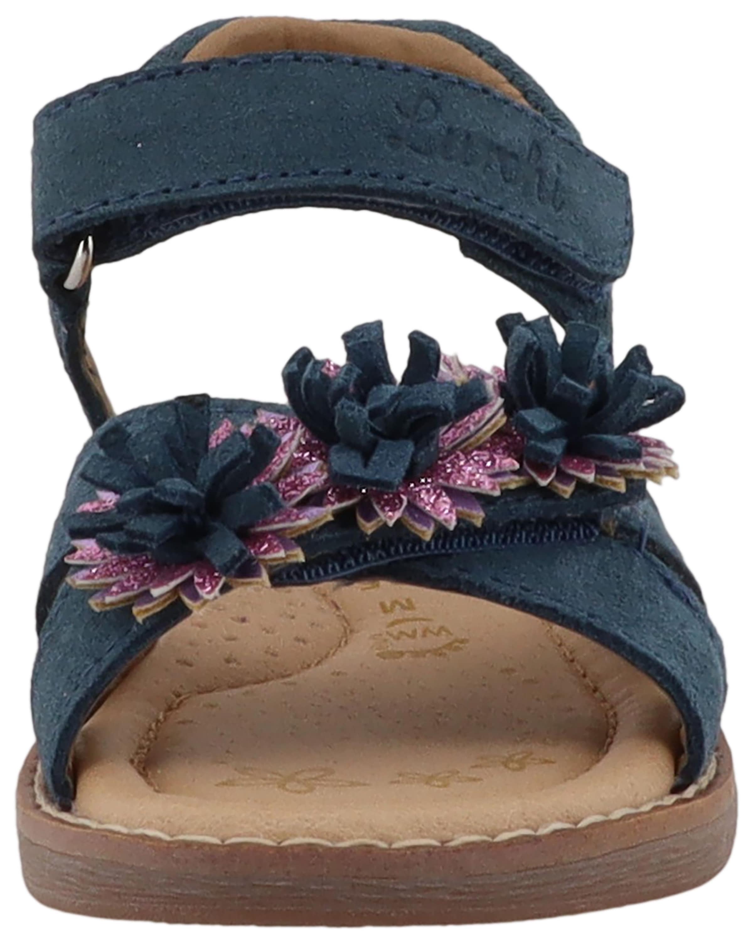 Lurchi Sandale »Loona«  Klettschuh mit Blütenapplikation, Grössenschablone zum Download
