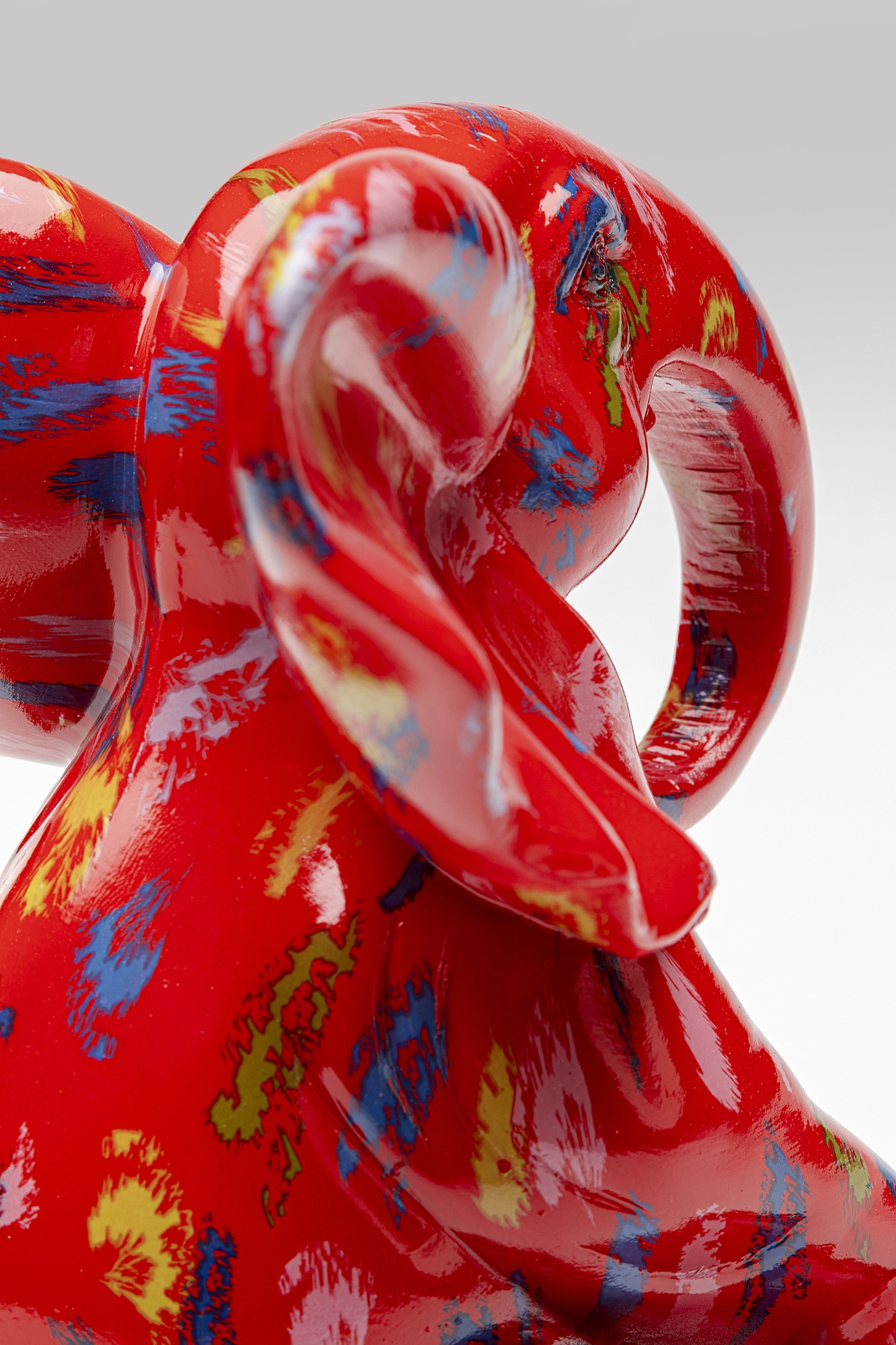 Kare Design Figurine de décoration »Deko Figur Elephant Dots Rot 18cm«