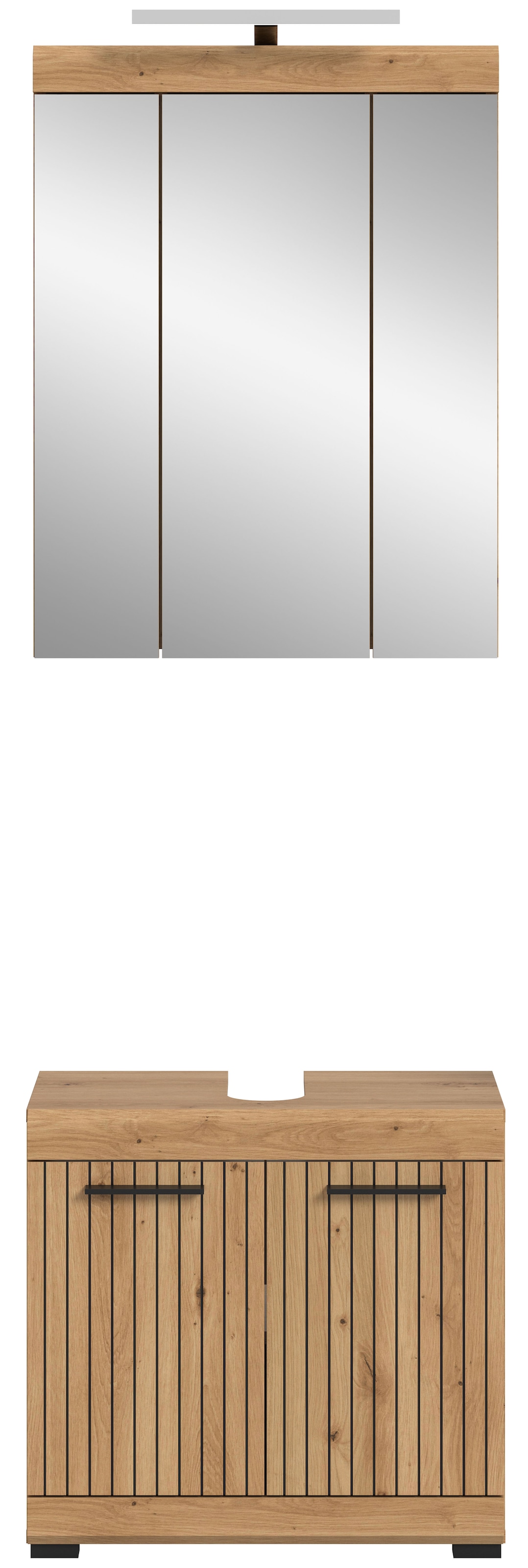 welltime Ensemble de meubles de salle de bain »SIENA, 2 teilig, inklusive LED Beleuchtung, bestehend aus:« Ensemble, BEST-SELLER !, 2 cuis tlg.