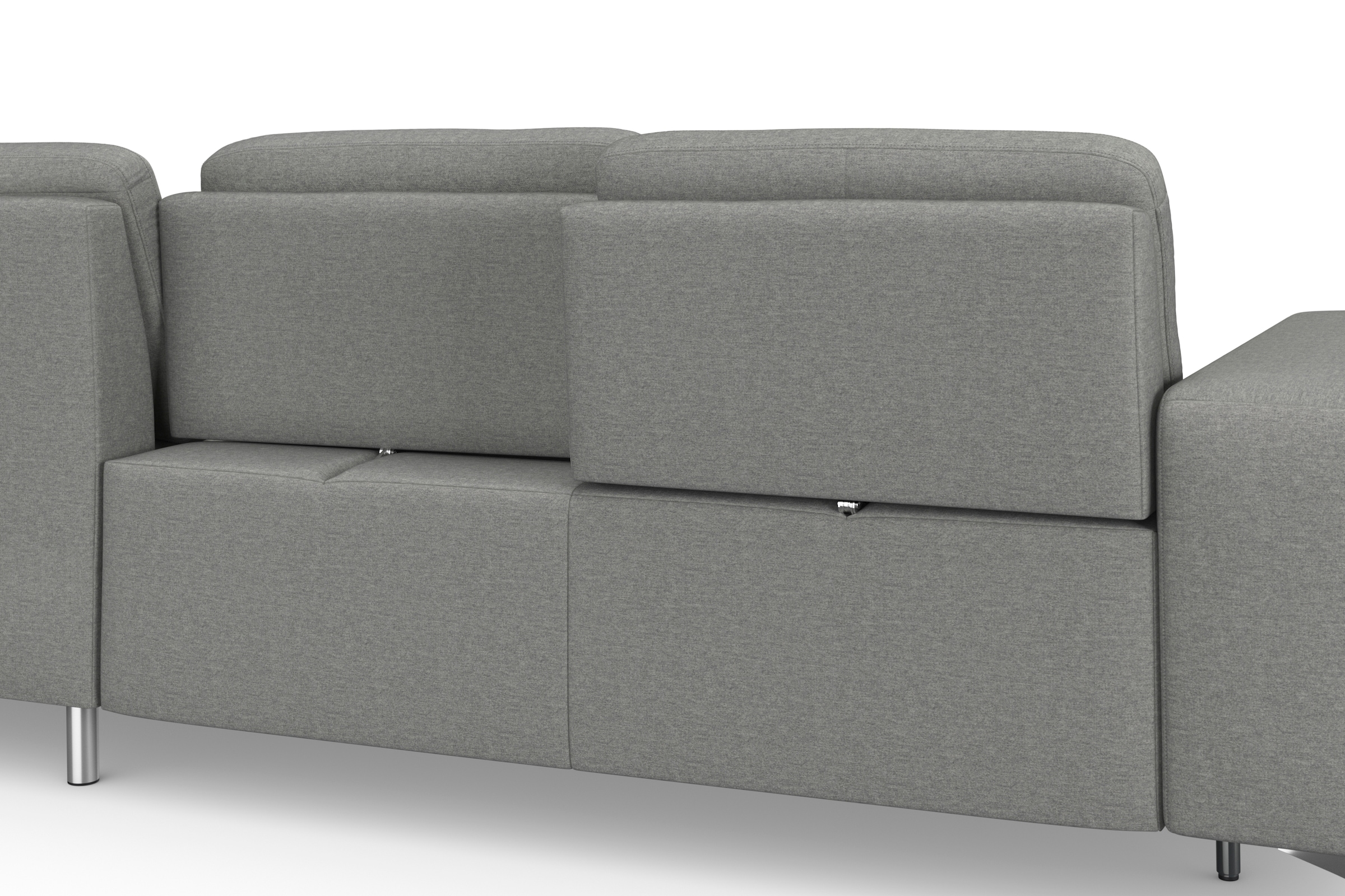 sit&more Ecksofa »Baviene L-Form« inklusive Sitztiefenverstellung und Federkern, wahlweise Bettfunktion