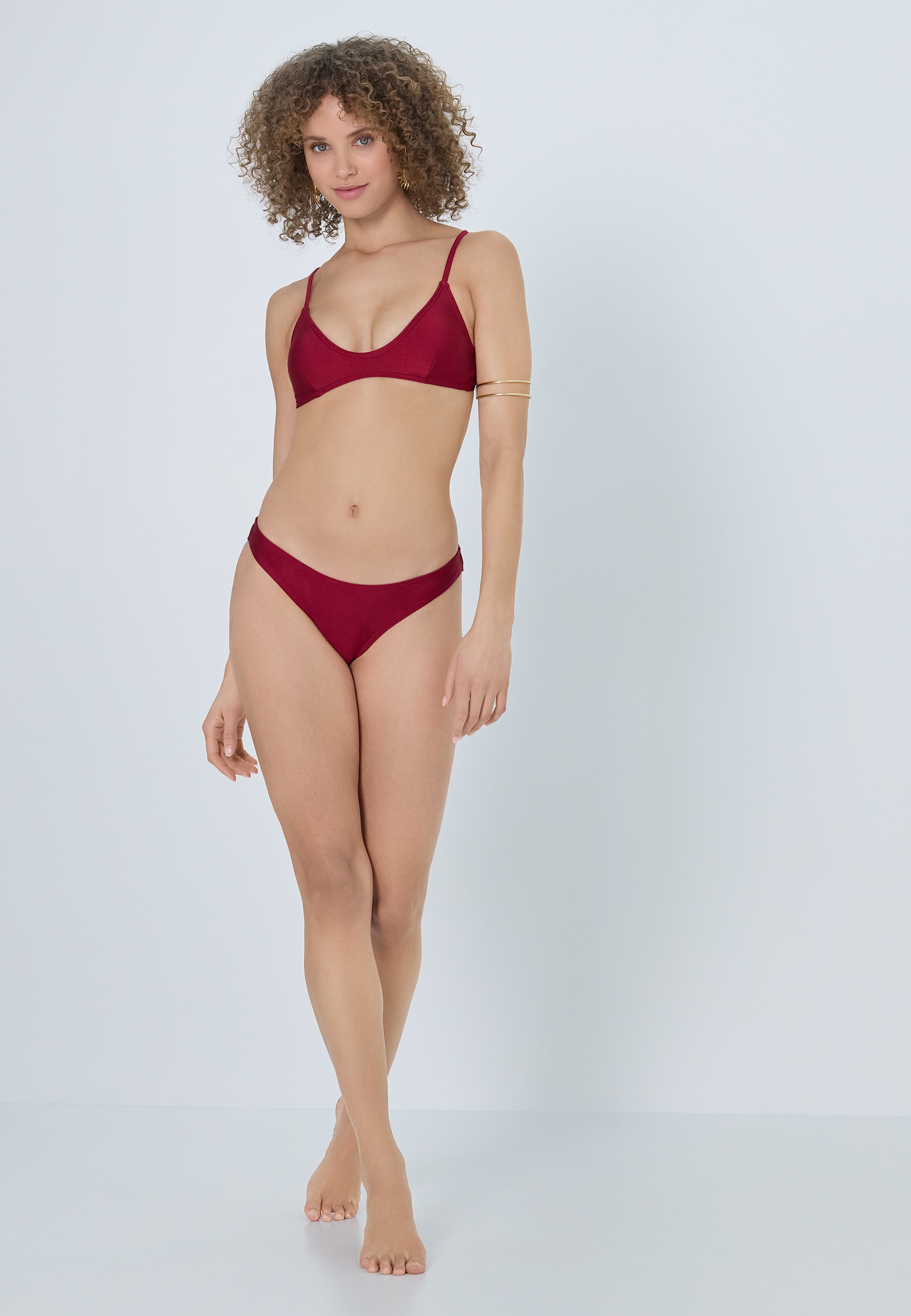 LSCN by LASCANA Top bikini bustier »Sunny« in trendiger Glanzware