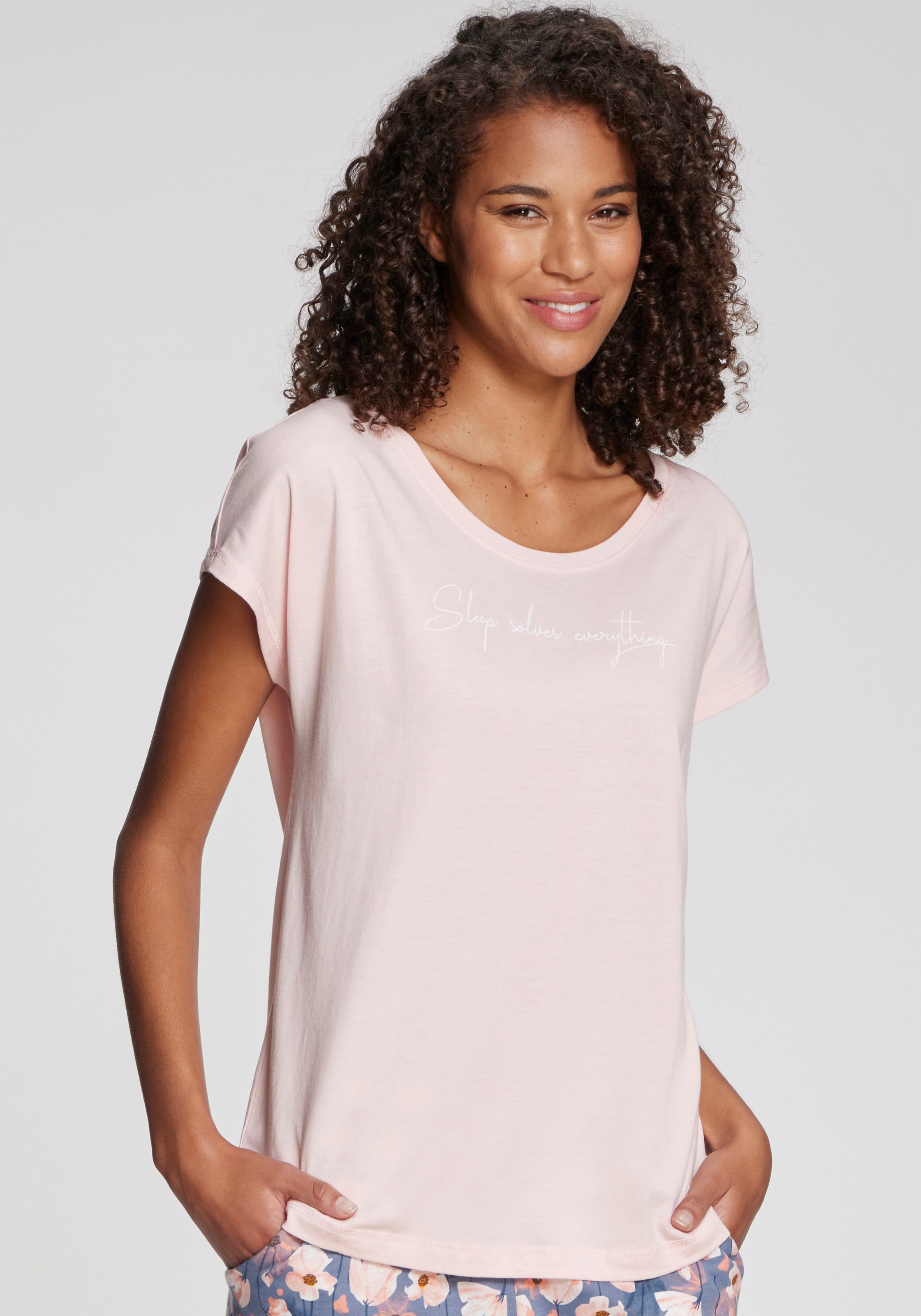 Vivance Dreams Haut de pyjama Mit kleinem Frontprint