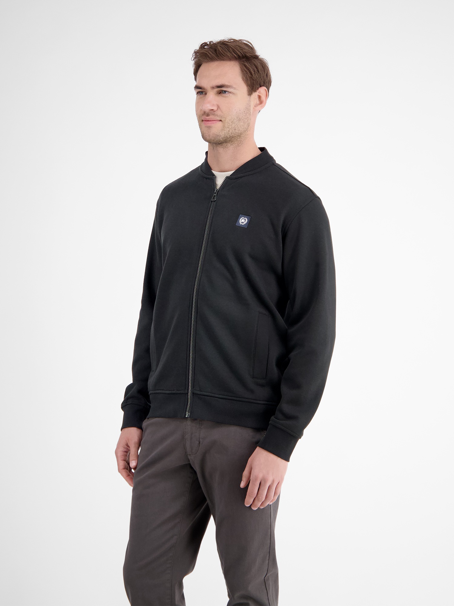 LERROS Sweatjacke »College-Sweatjacke für Herren«