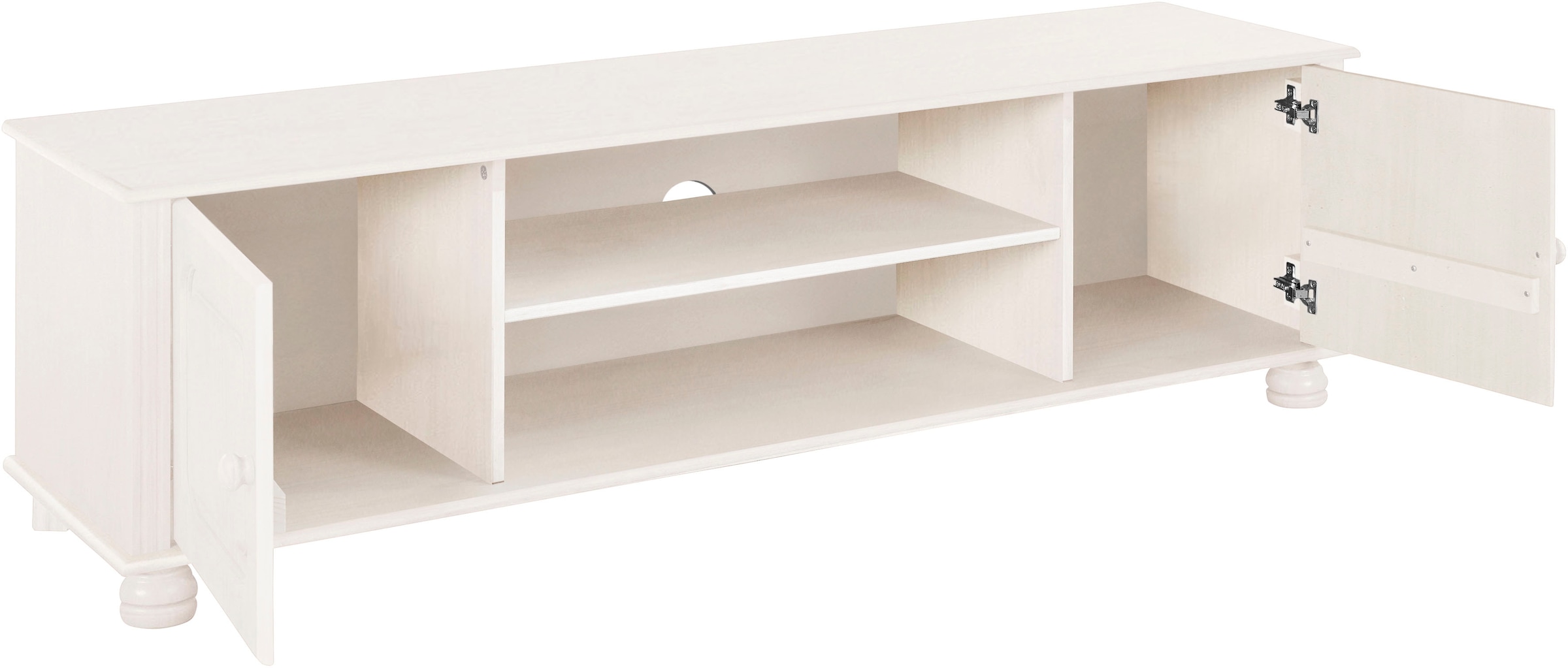 GOODproduct Table basse »Mette« commode avec passage de câbles et une tablette