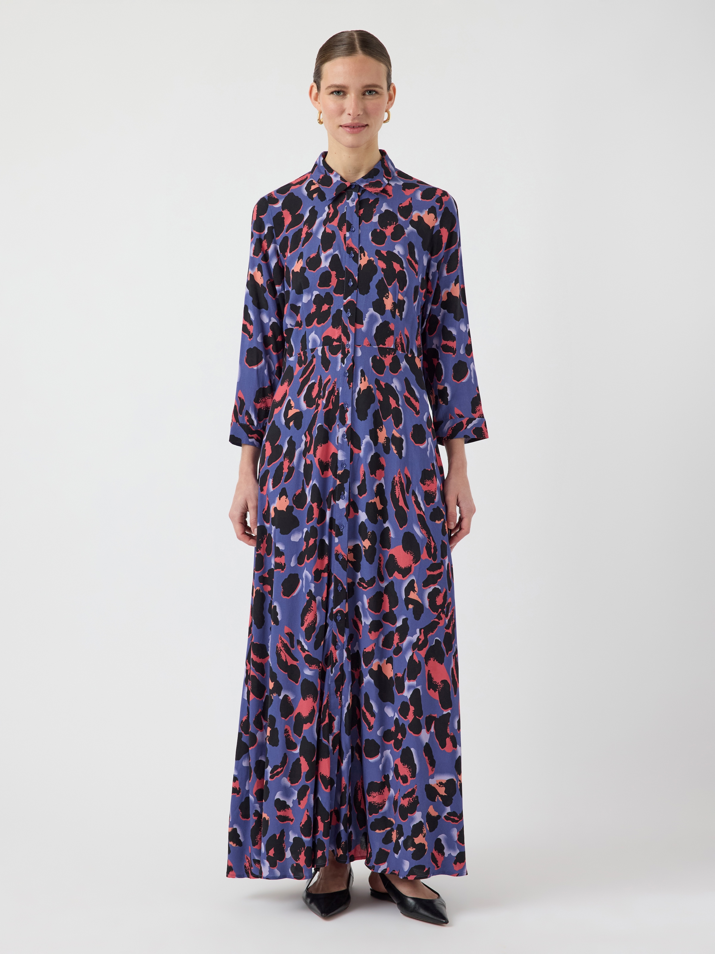 Y.A.S Hemdblusenkleid »YASSAVANNA LONG SHIRT DRESS« Sommerkleid, mit 3/4 Ärmel