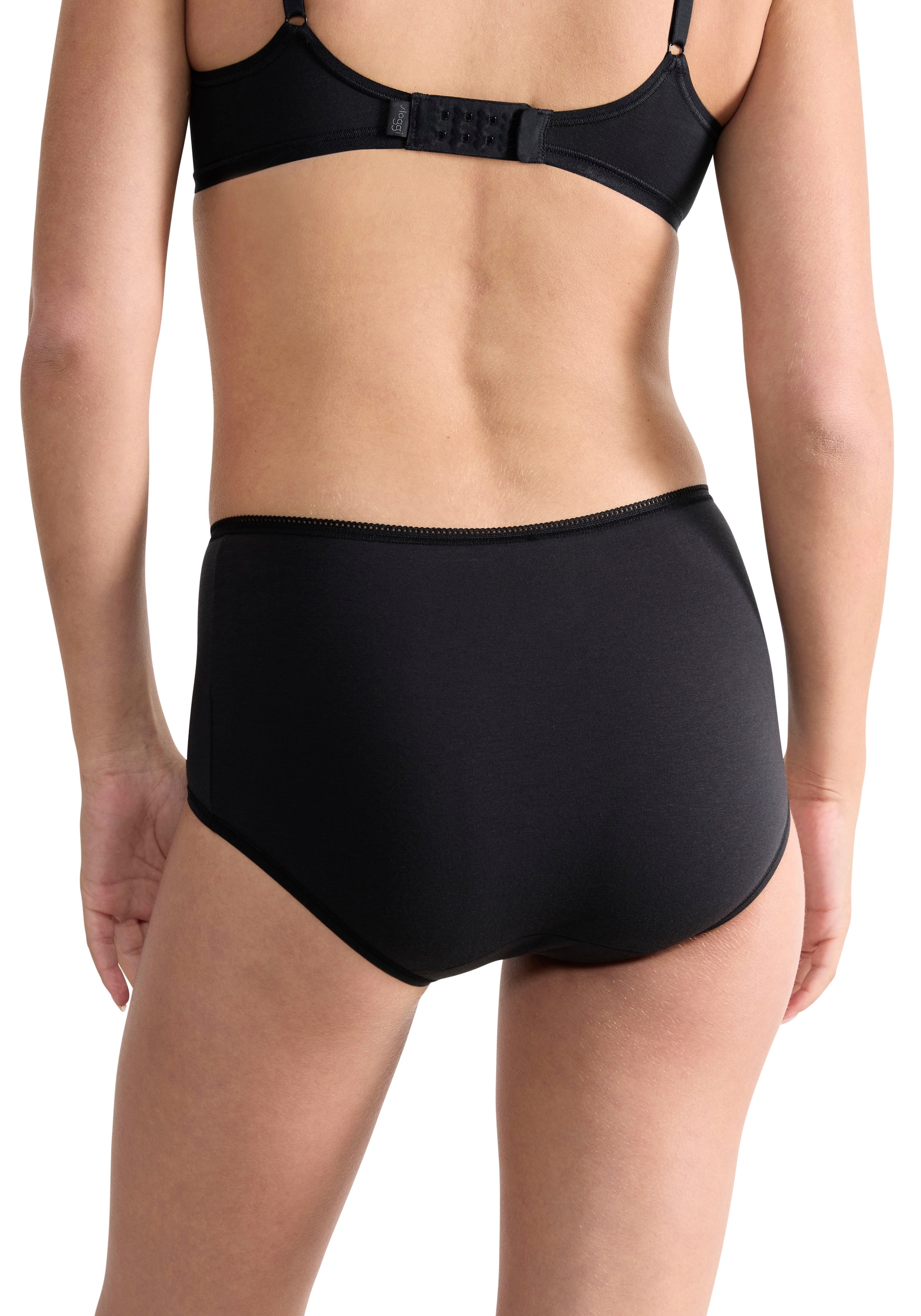 sloggi Maxislip »24/7 Cotton« coupe plus haute, élastique, dentelle, opaque, douce