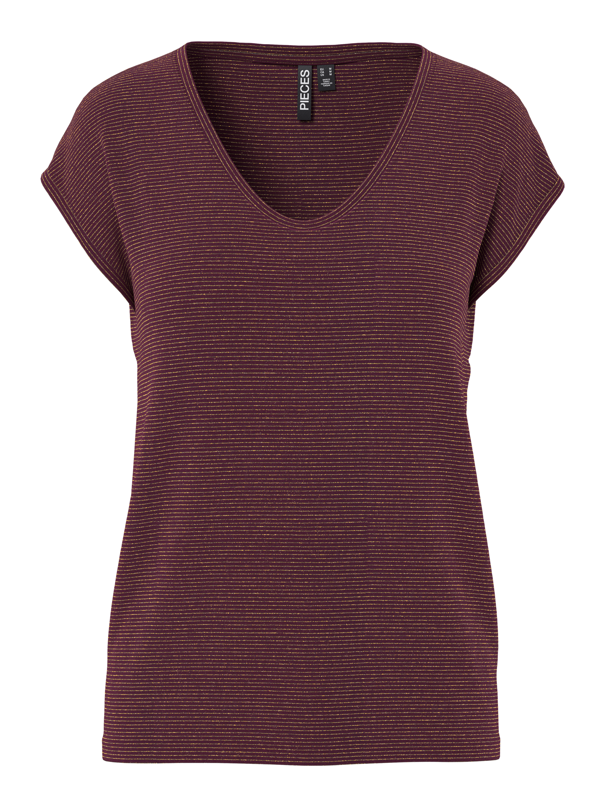 pieces Kurzarmshirt »PC BILLO« Viskosemischung, loose fit