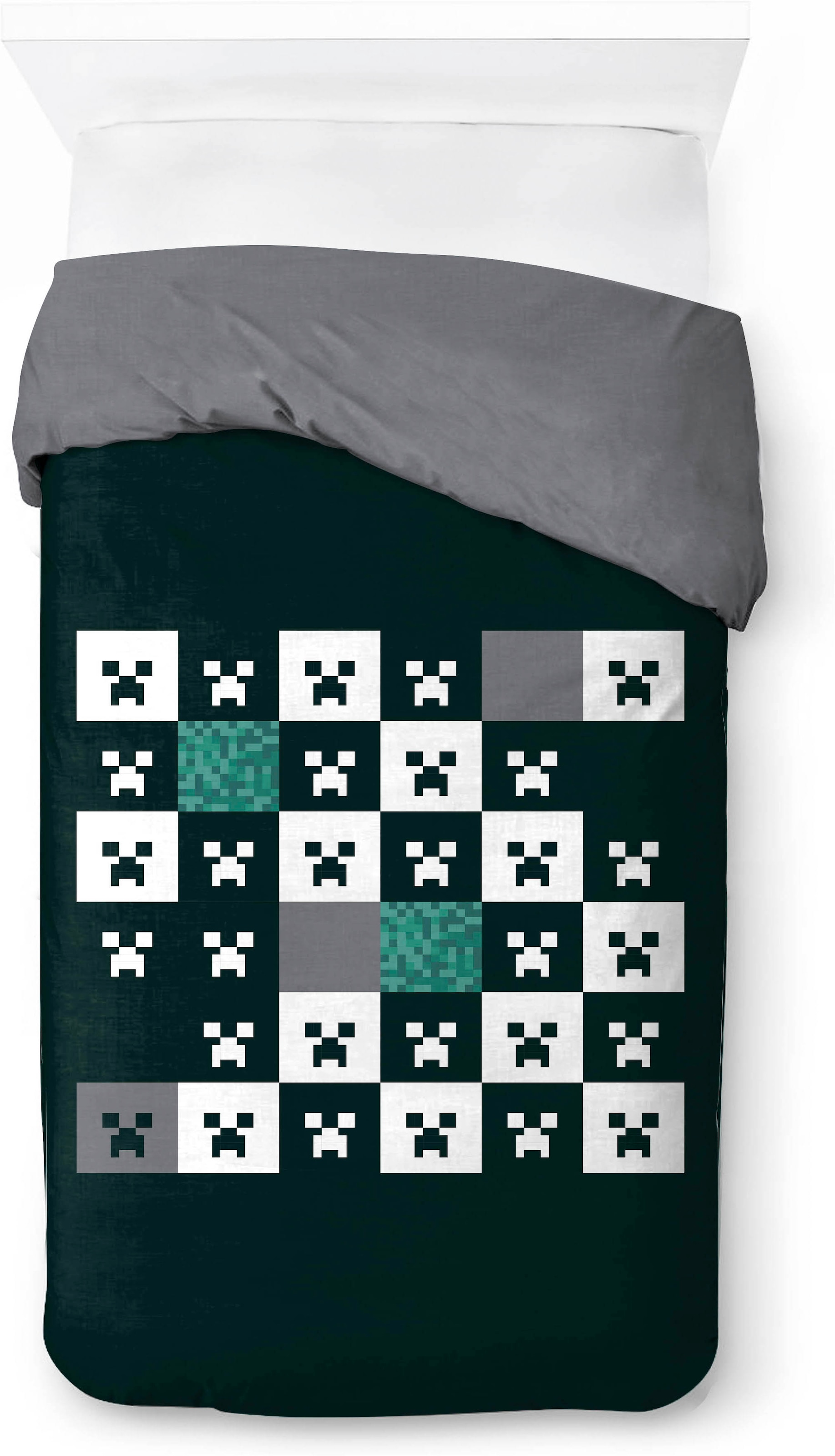 Minecraft Linge de lit pour enfants »Minecraft Creeper« 2 100% coton