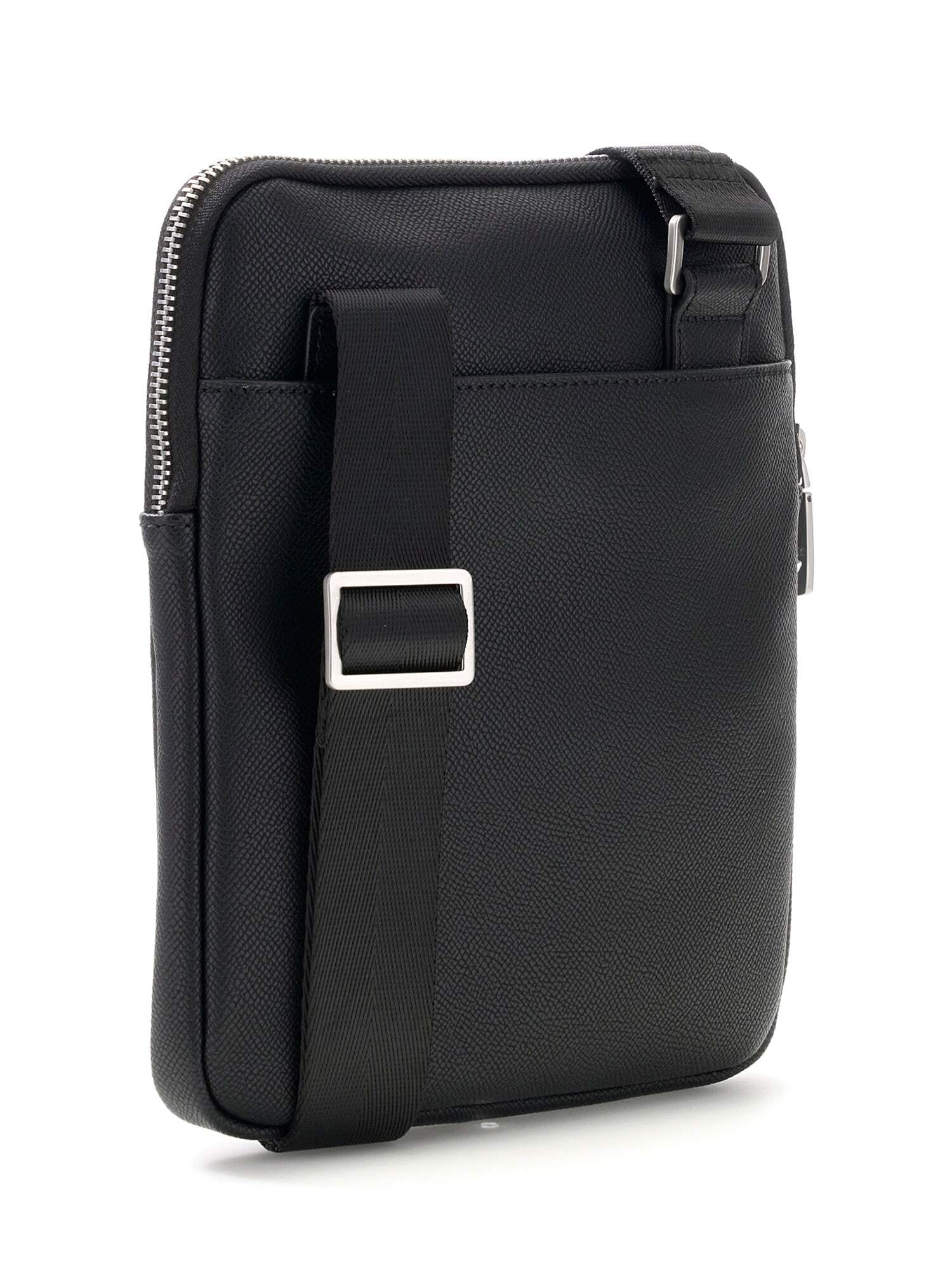 Guess Mini sac »MILANO CROSSBODY FLAT« Herren Umhängetasche, Schultertasche, Body Bag mit Dreiecks-Logo