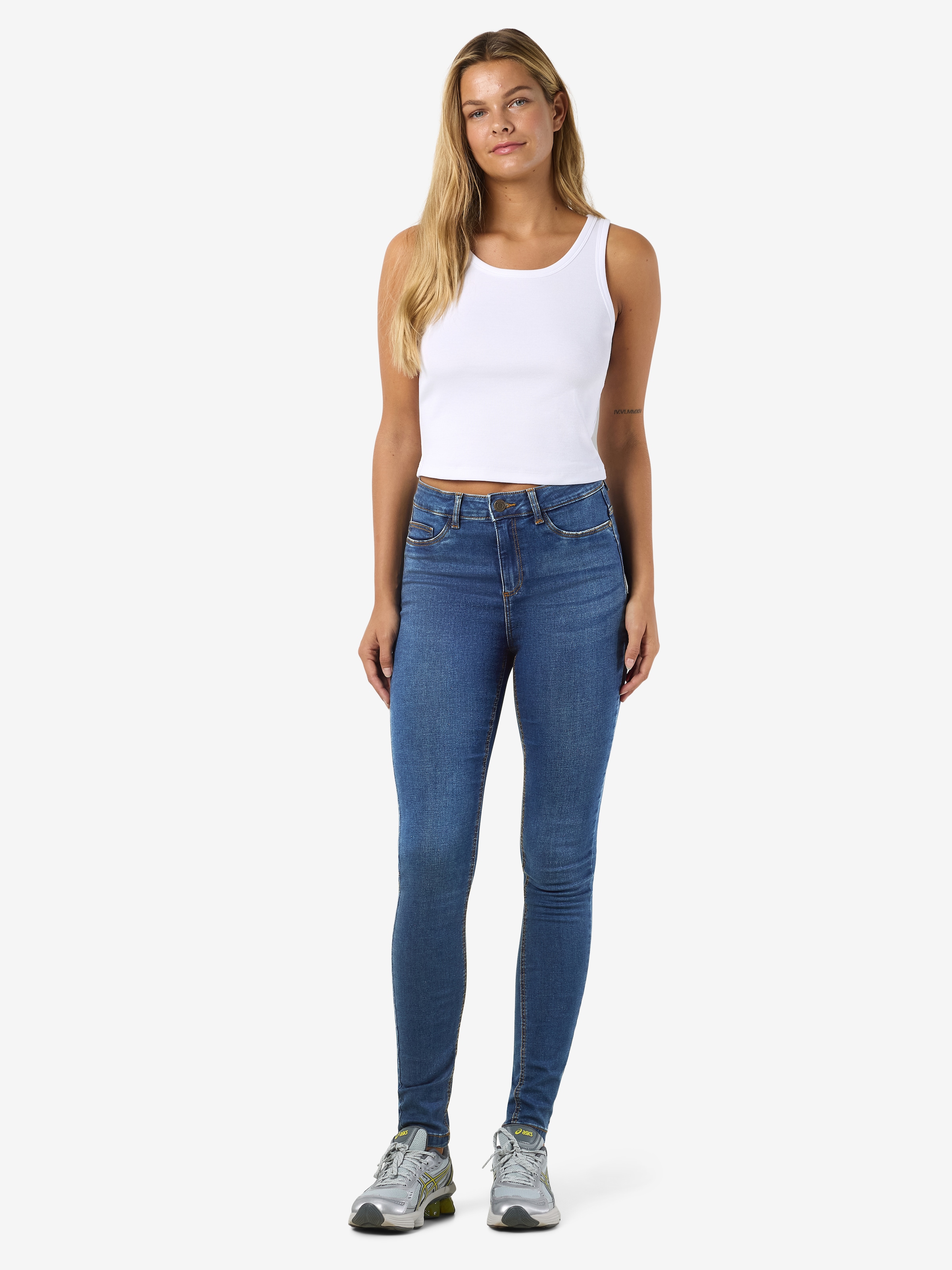 Noisy may Skinny-fit-Jeans »NMCALLIE HW SKINNY BLUE JEANS NOOS«