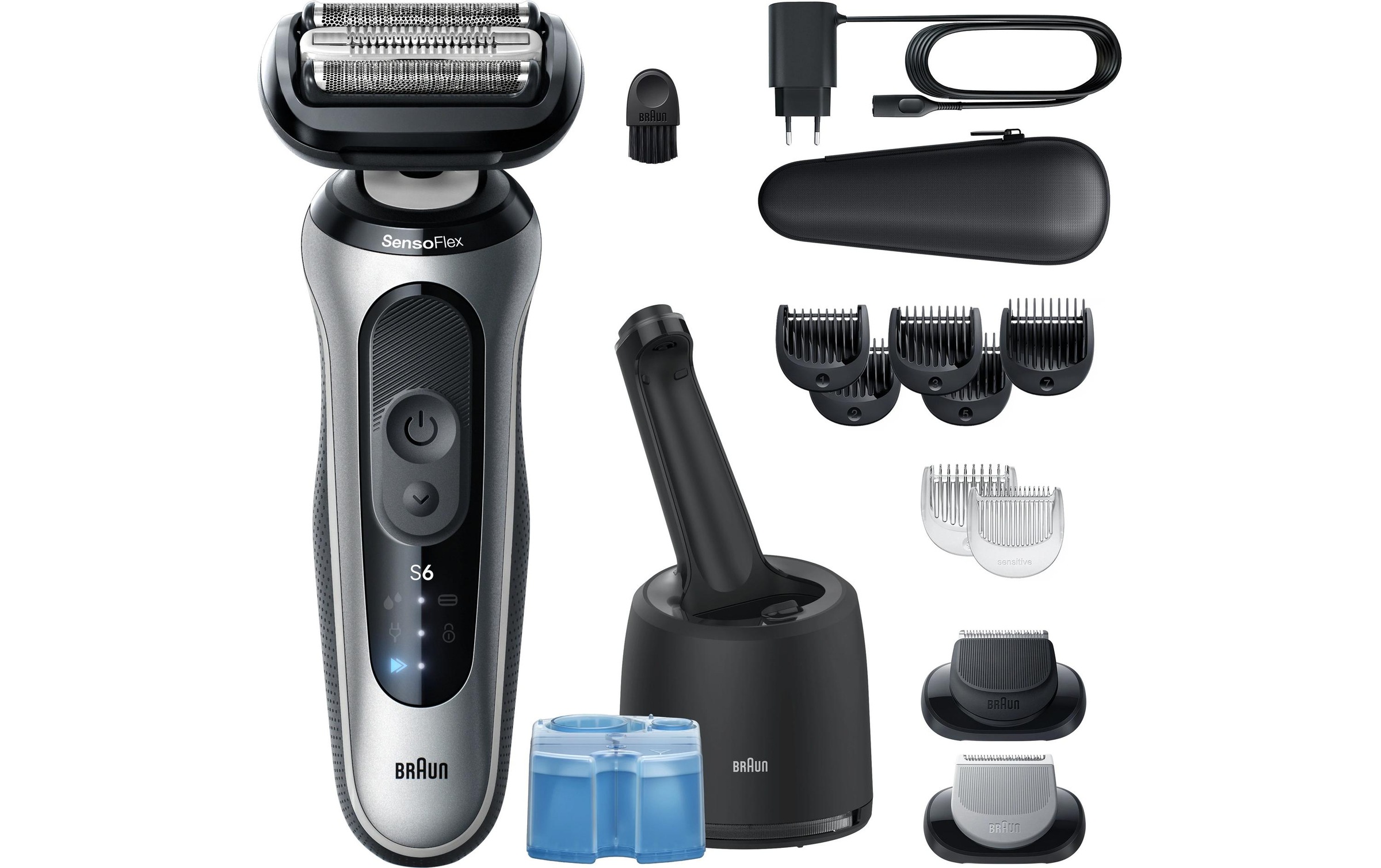 Braun Épilateur électrique pour le visage »Series 6 62-S7650cc« Reinigungsstation