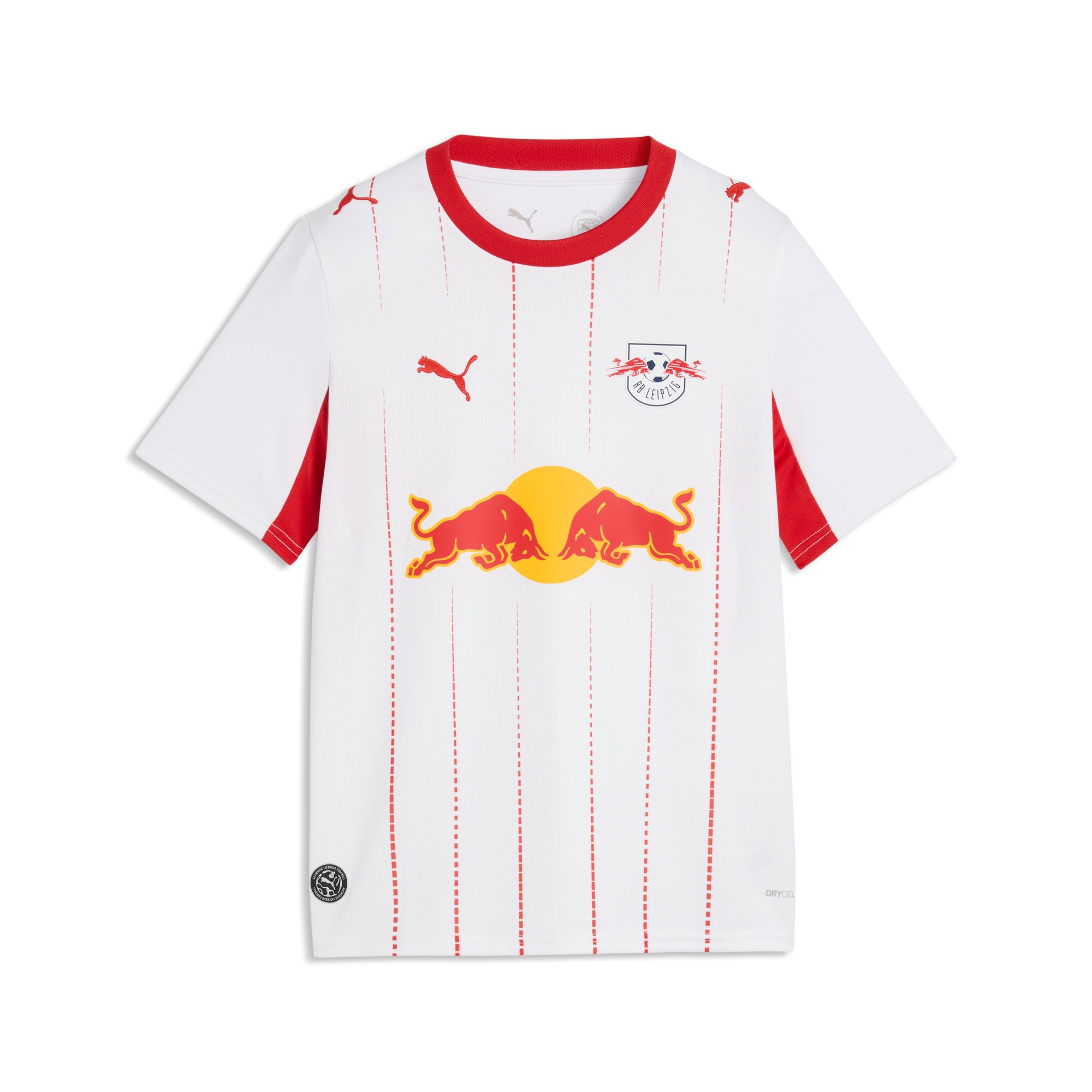 PUMA Maillot de foot »RBL HOME JERSEY REPLICA JR« pour adolescents, avec applications imprimées, respirant, manches courtes