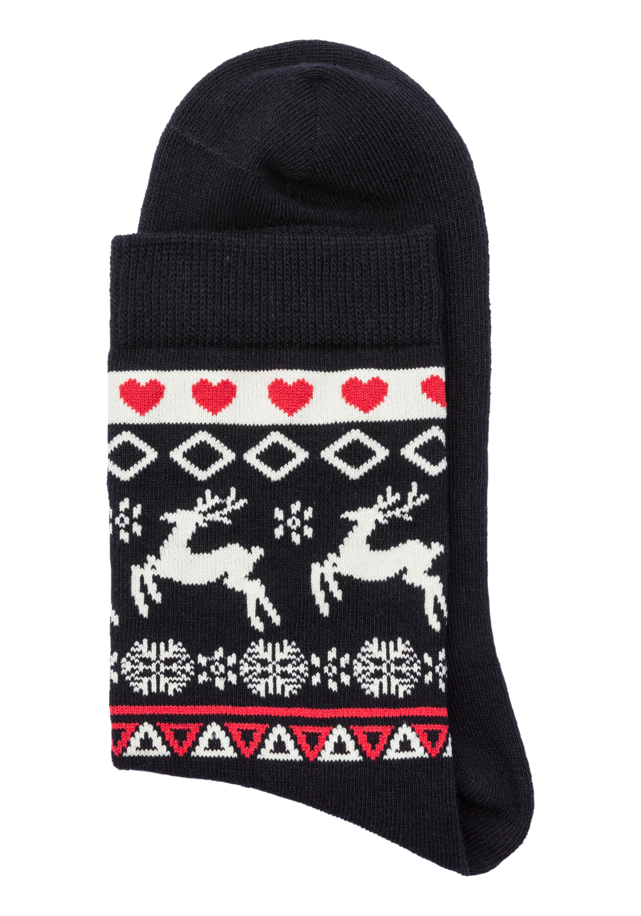 H.I.S Basicsocken Packung, 3 Stk. tlg. mit Wintermotiven